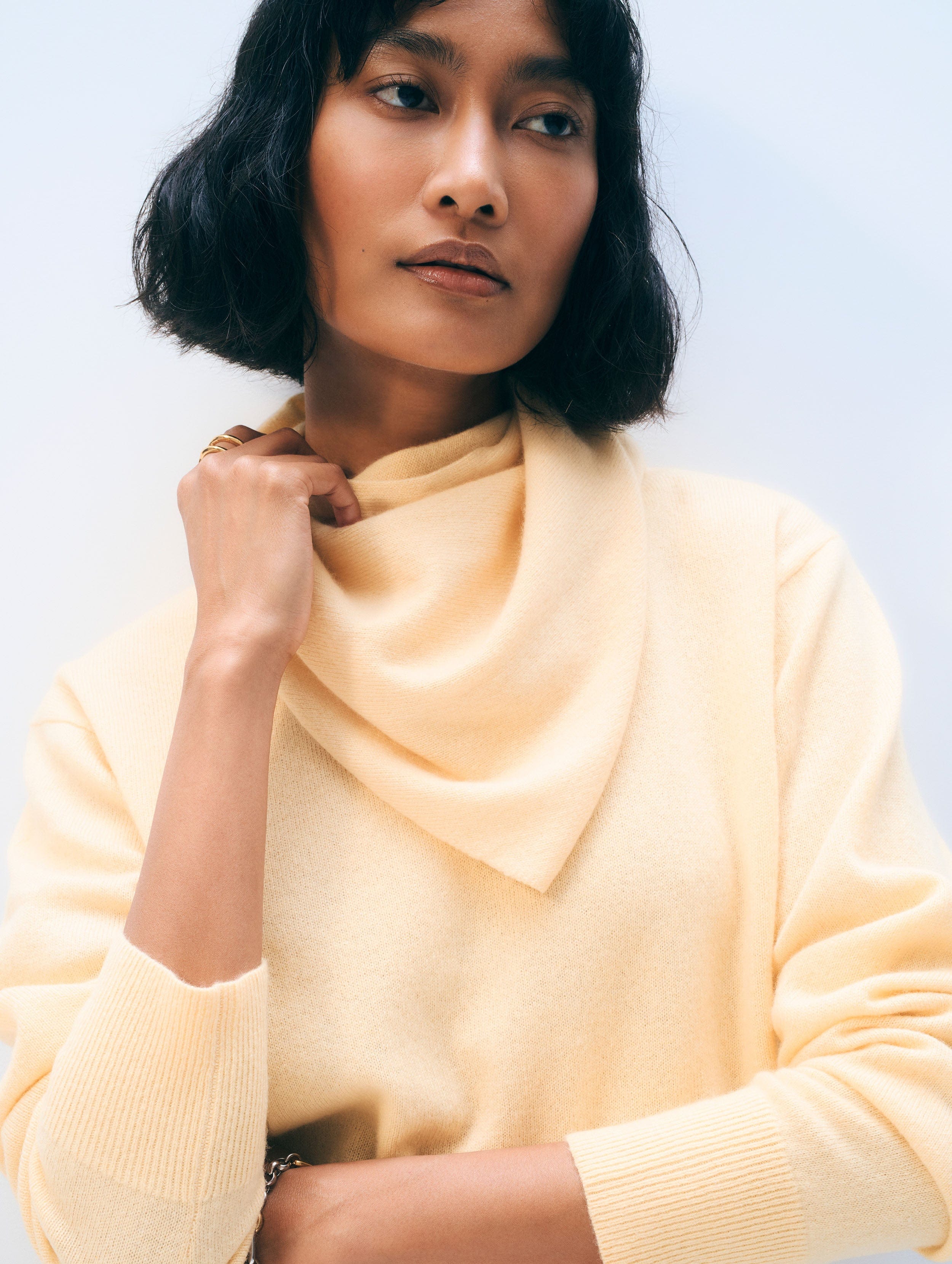 Cashmere Neckerchief | Cornsilk