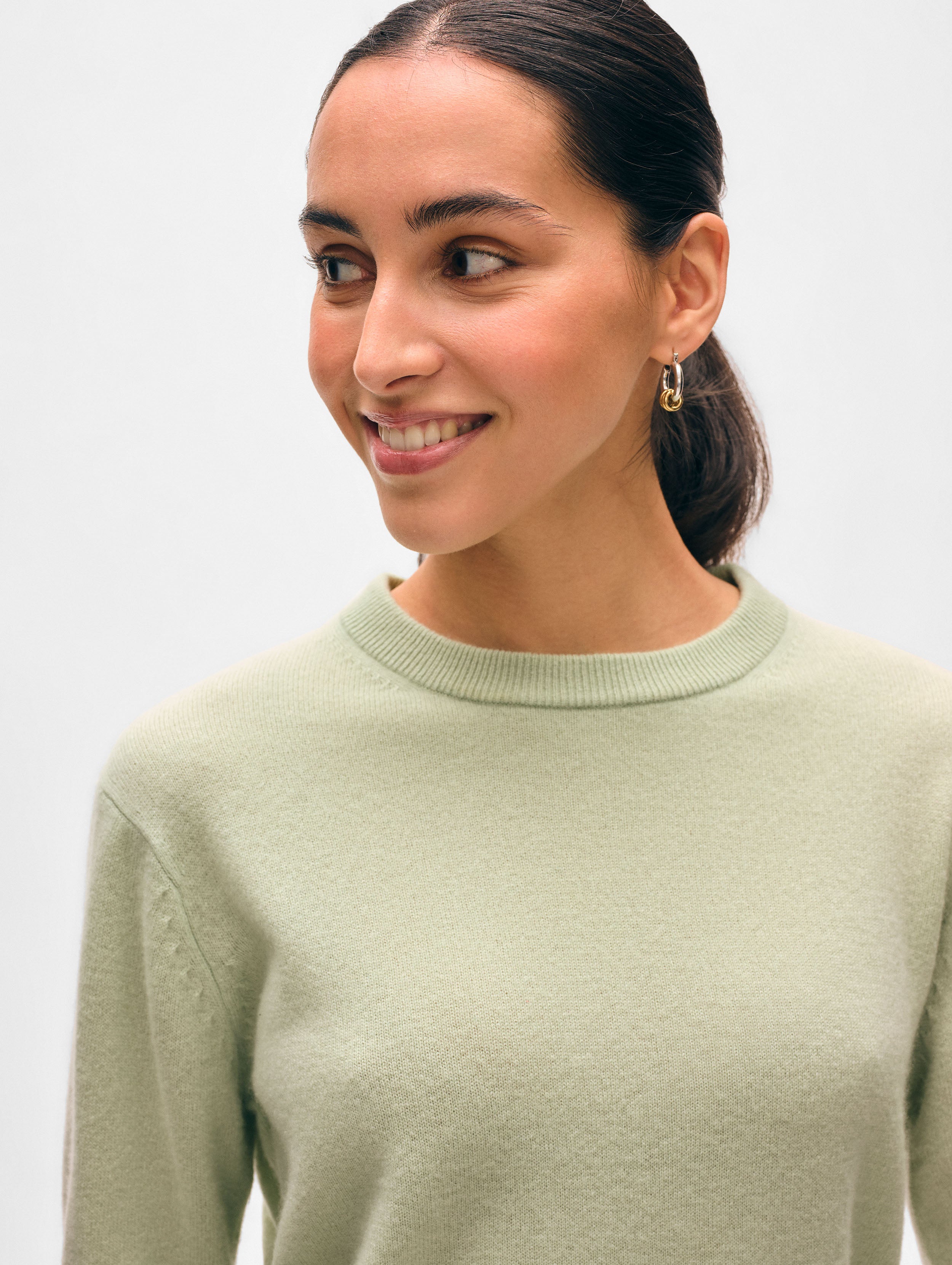 Cashmere Crewneck | Mint Green