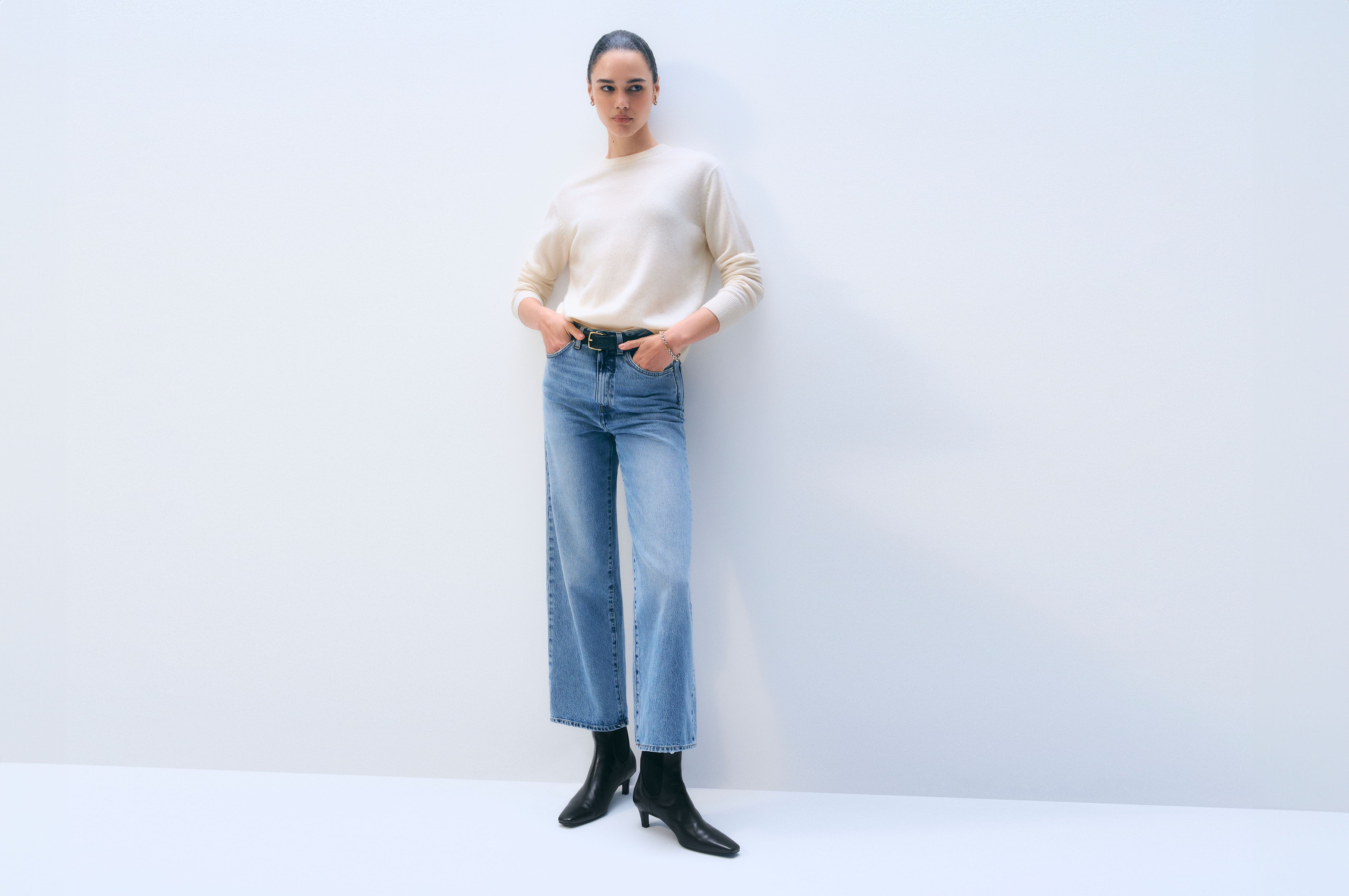 Cashmere Crewneck | Soft White