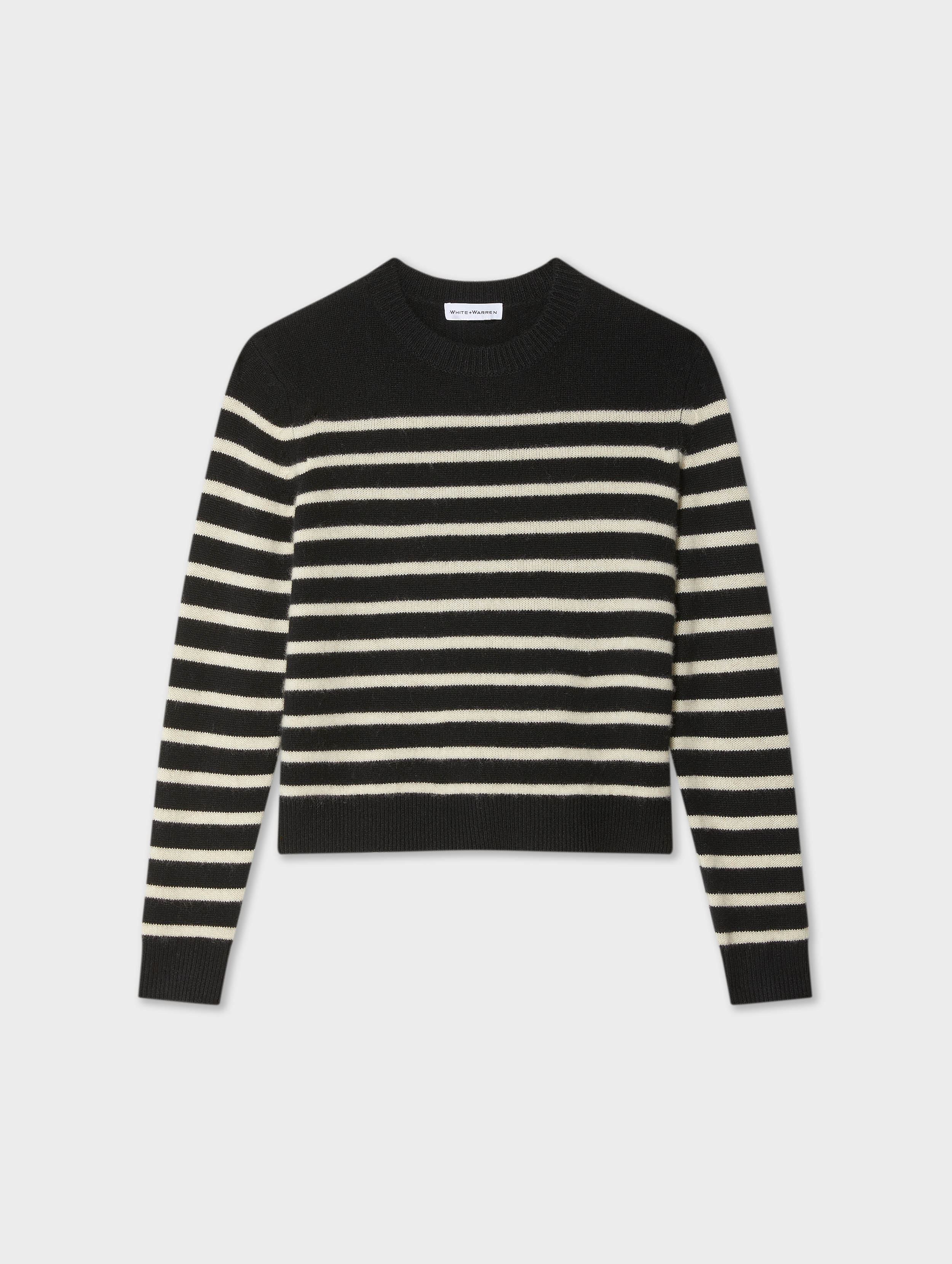 Cashmere Multi Striped Crewneck
