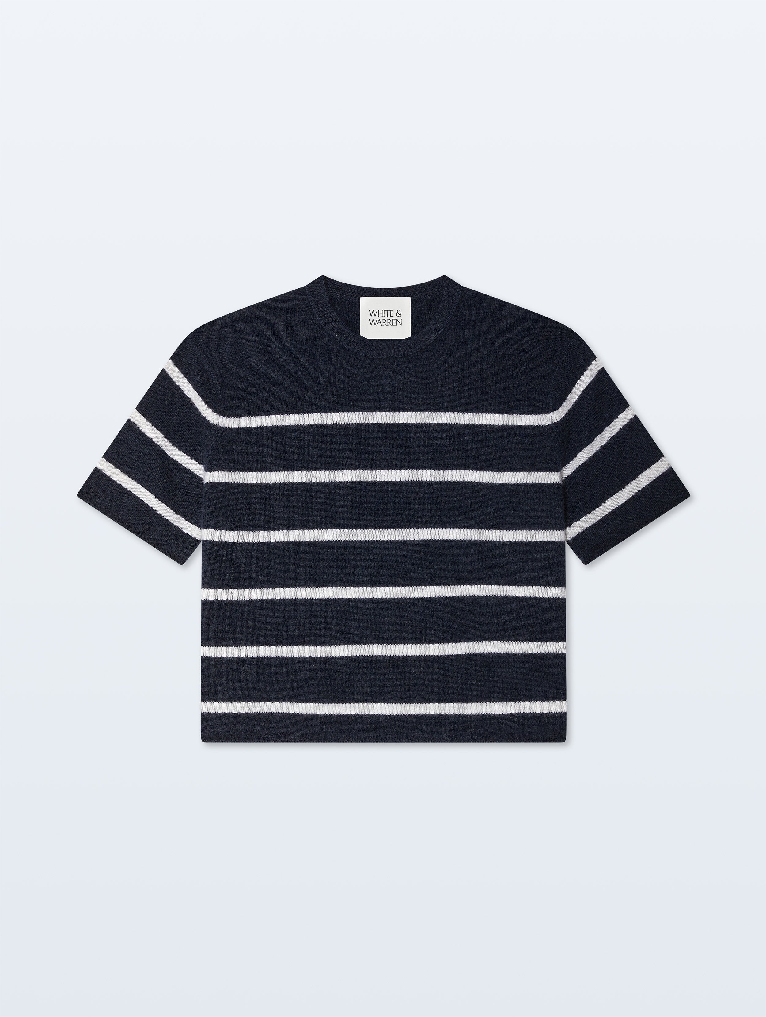 Cashmere Roll Trim T-Shirt