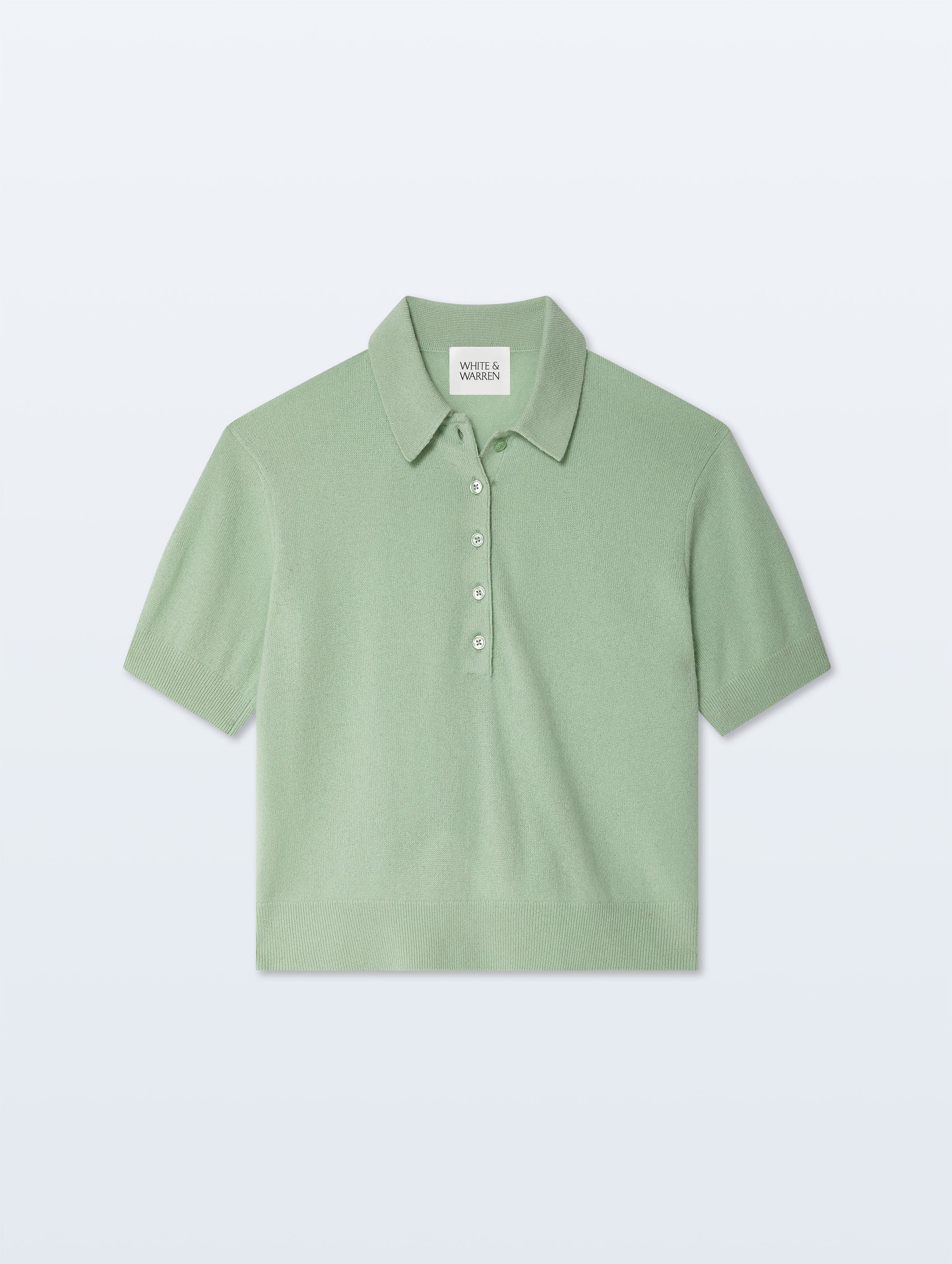 Cashmere Button Polo