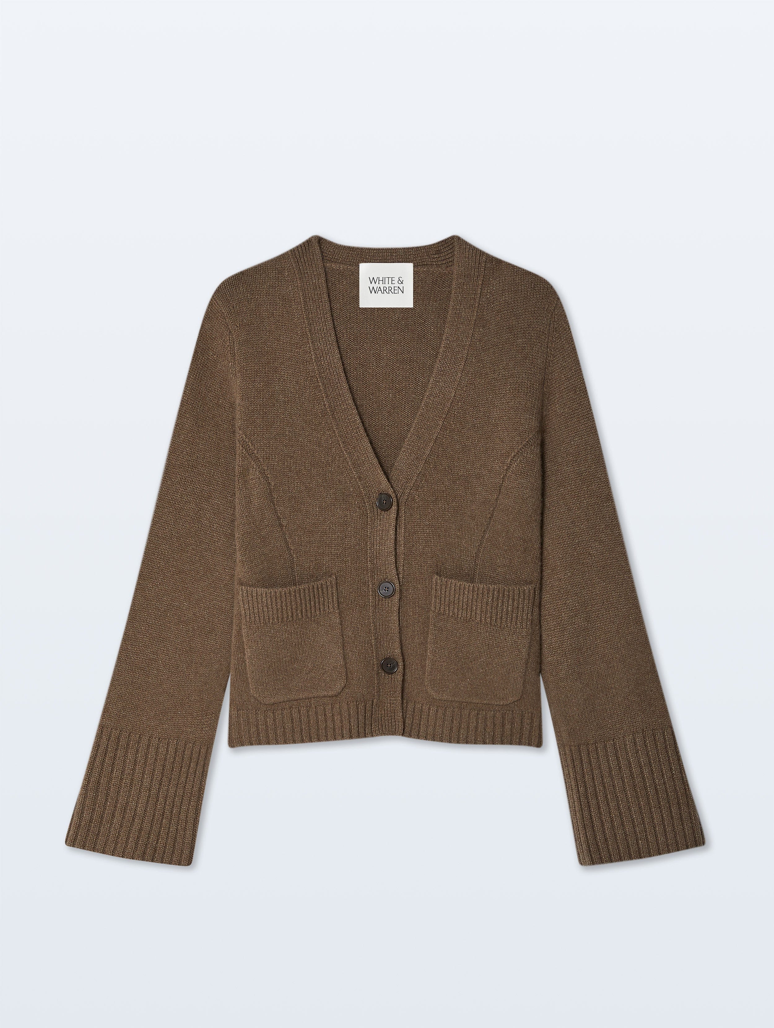 Cashmere Luxe Waisted Cardigan | Russet Brown