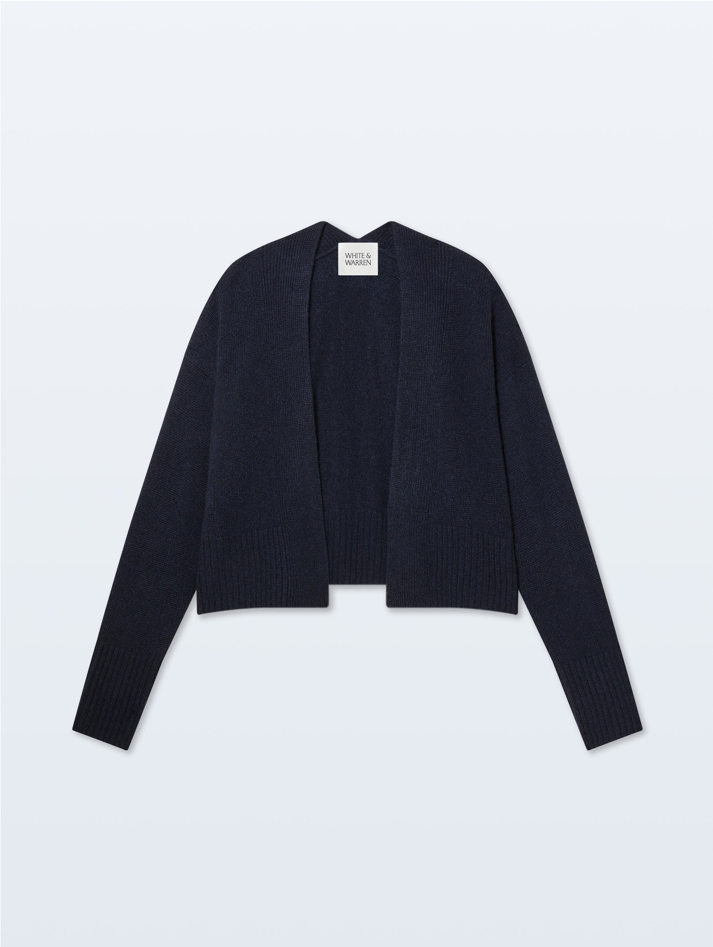 Cashmere Open Front Cardigan | Deep Navy