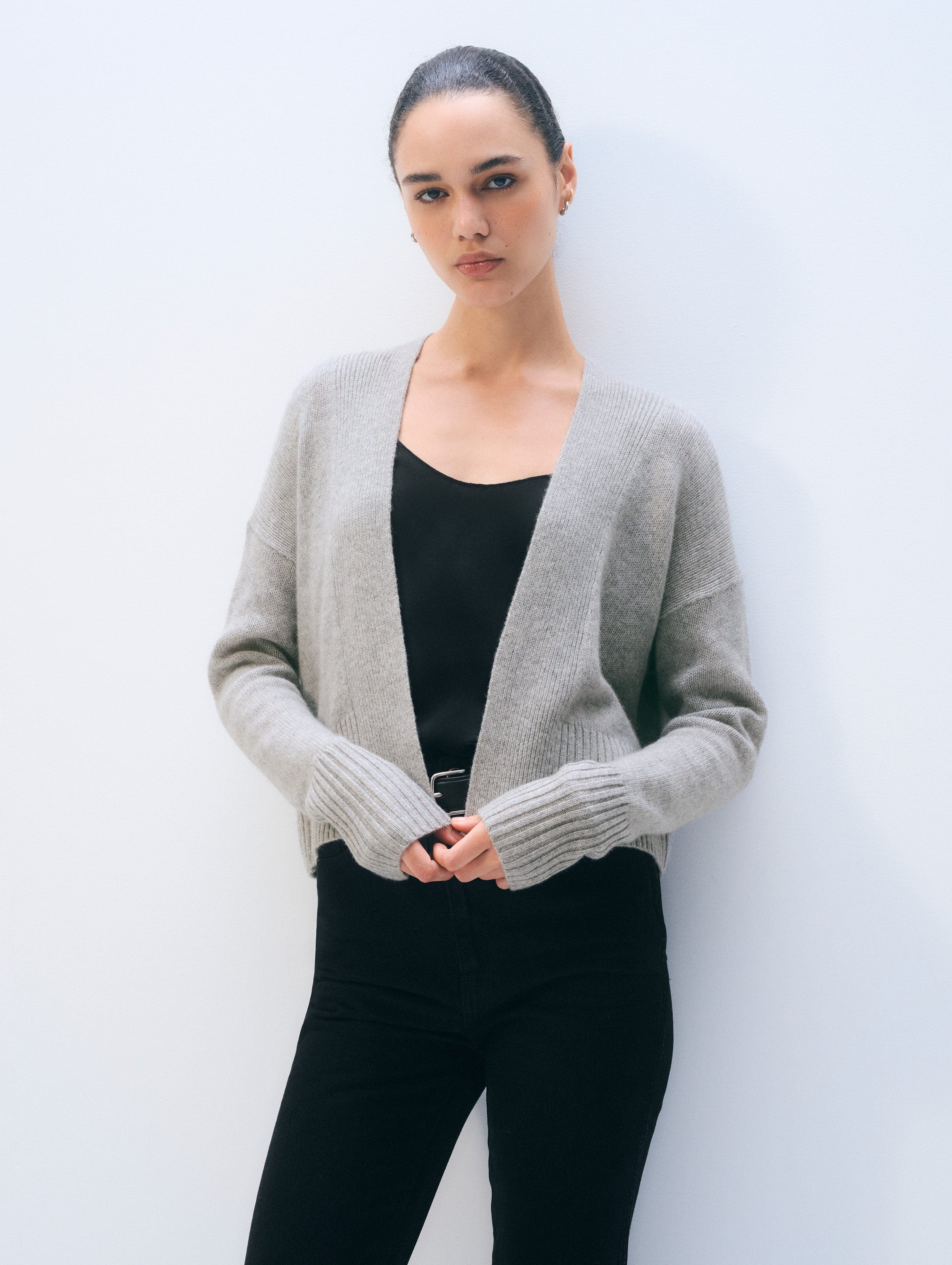 Cashmere Open Front Cardigan | White & Warren