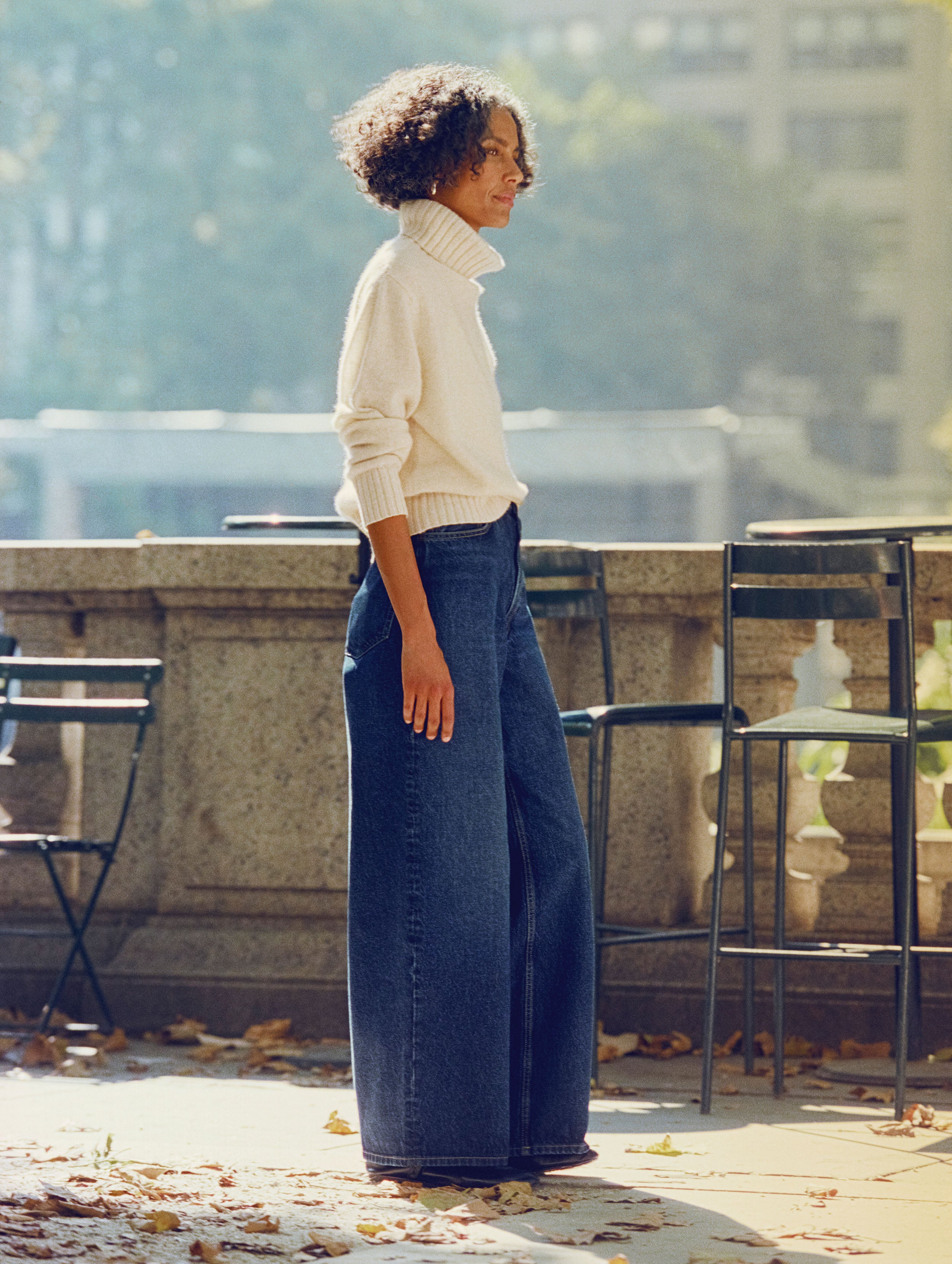 Cashmere Featherweight Turtleneck | Natural Heather