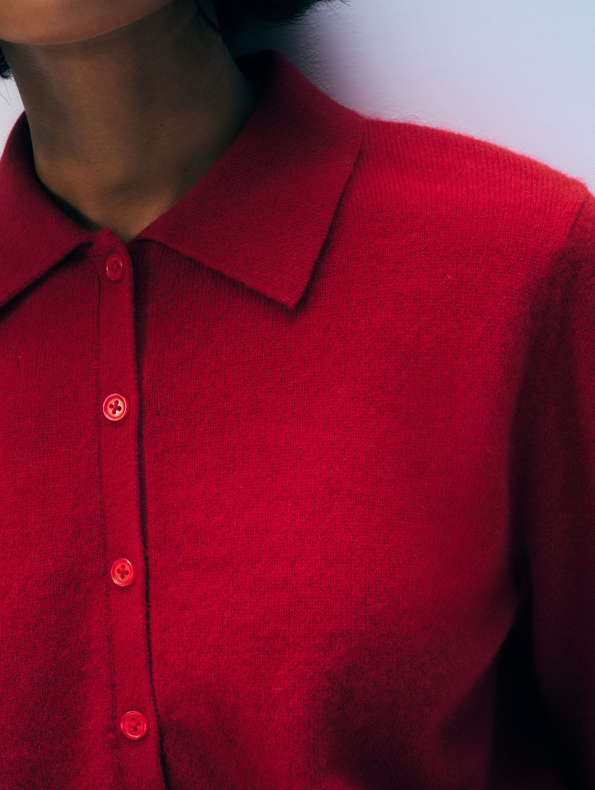 Cashmere Collared Cardigan