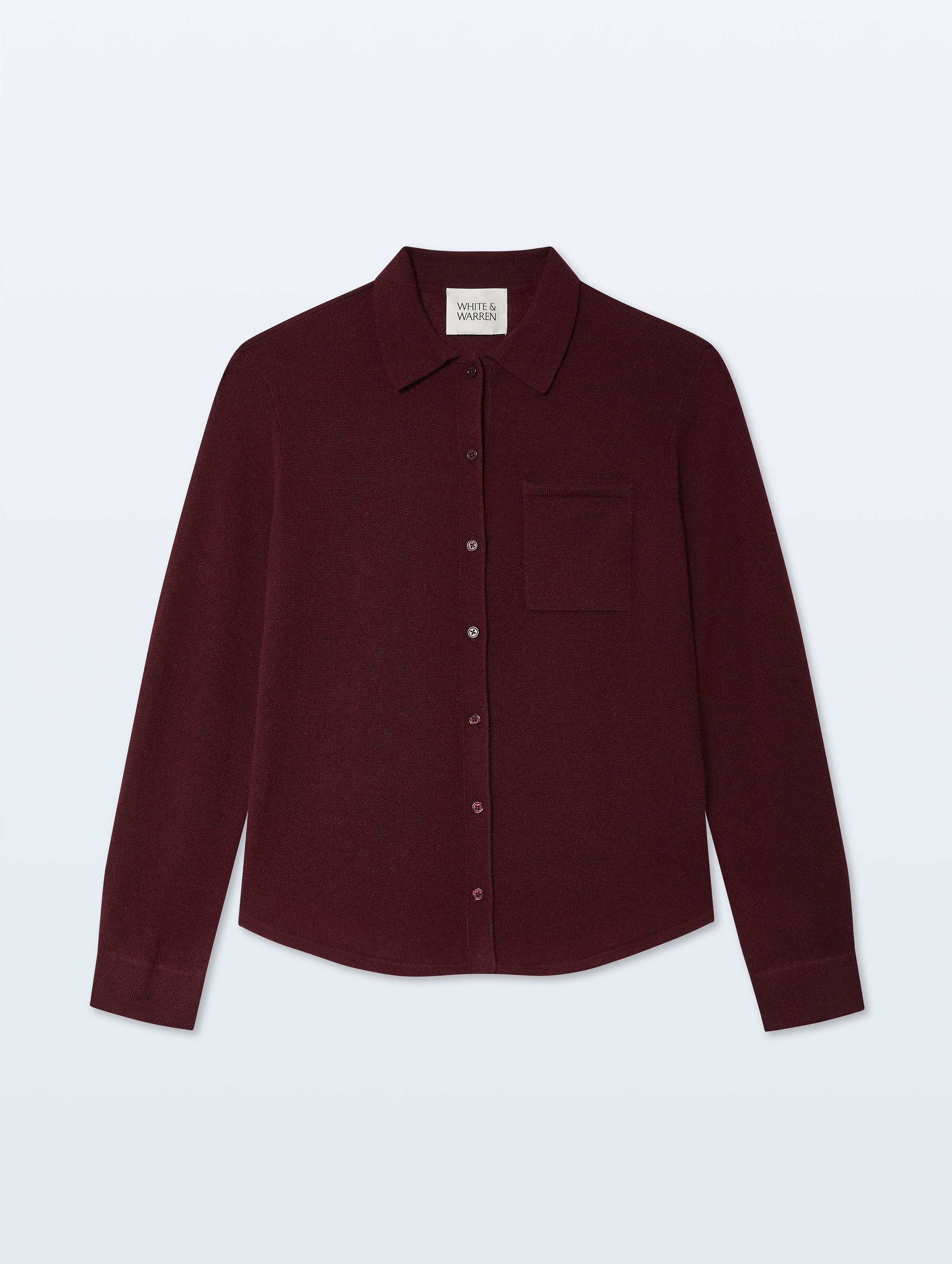 Cashmere Button Shirt | Sangria
