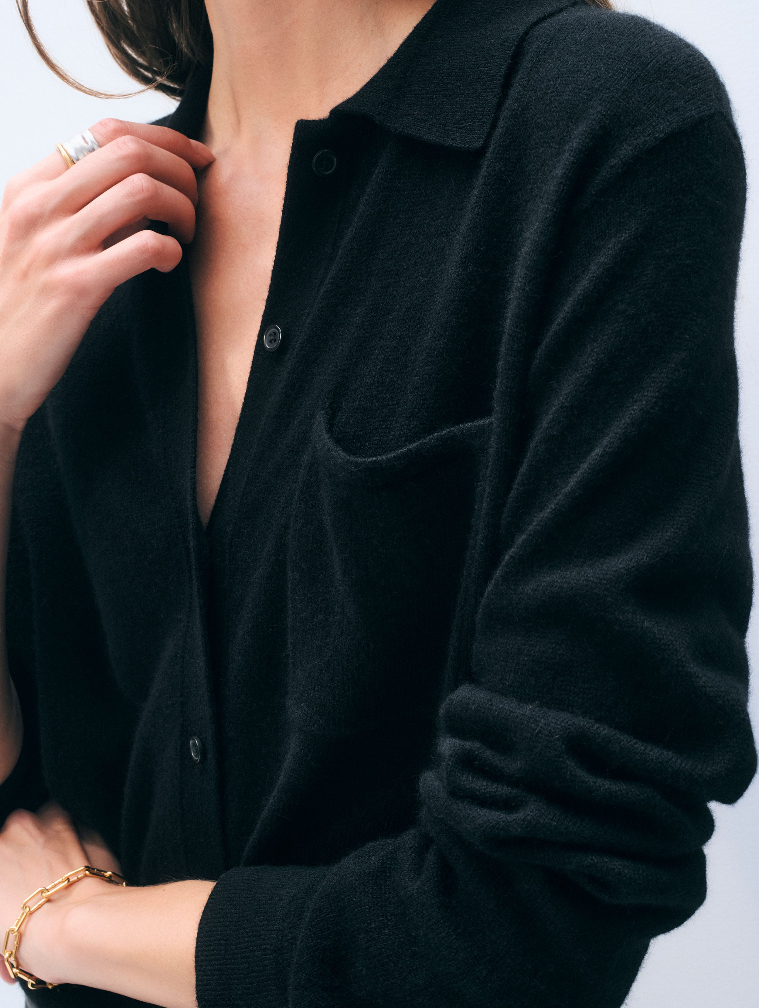 Cashmere Button Shirt