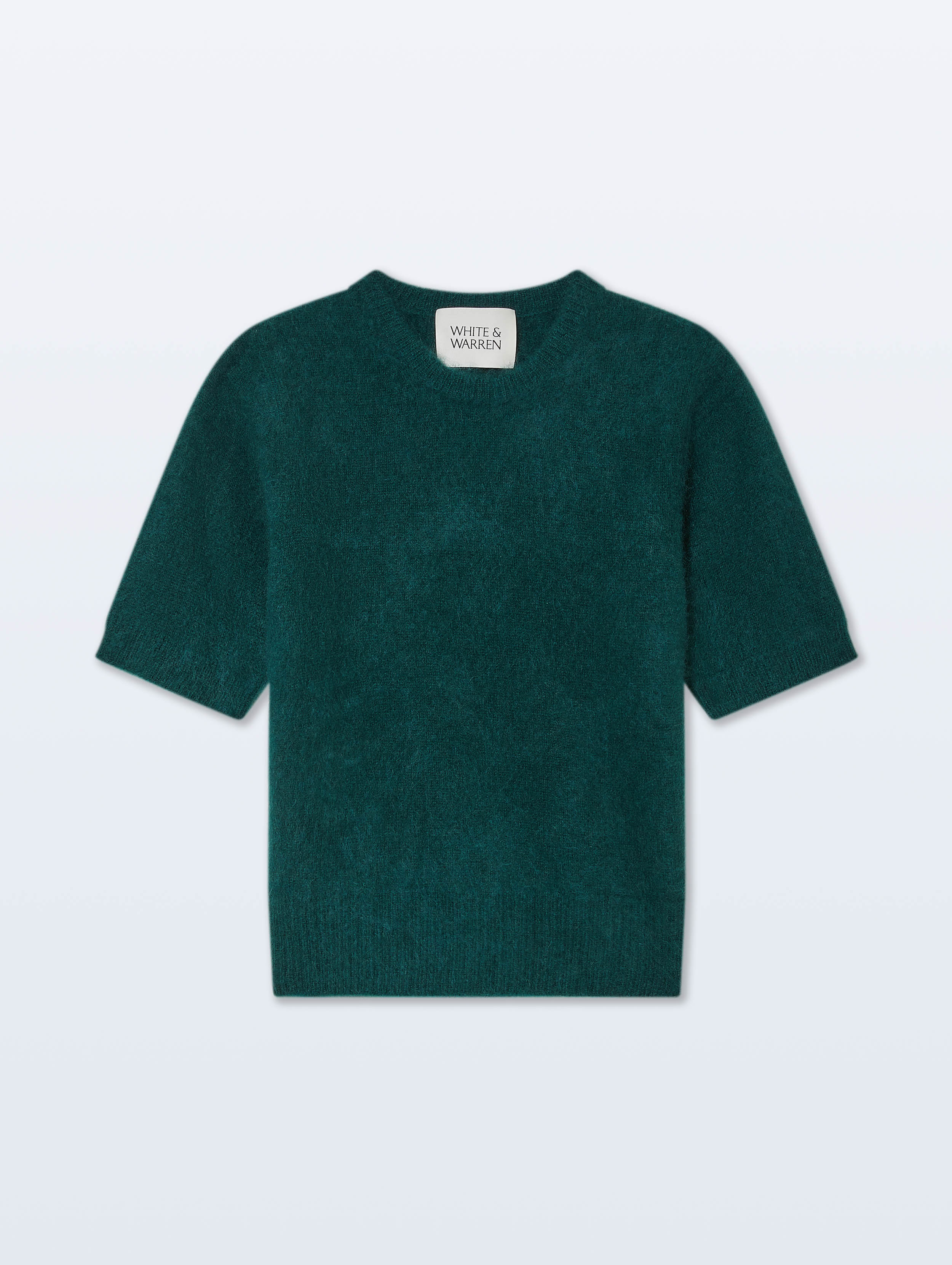Brushed Cashmere Tee | Tealwood Green