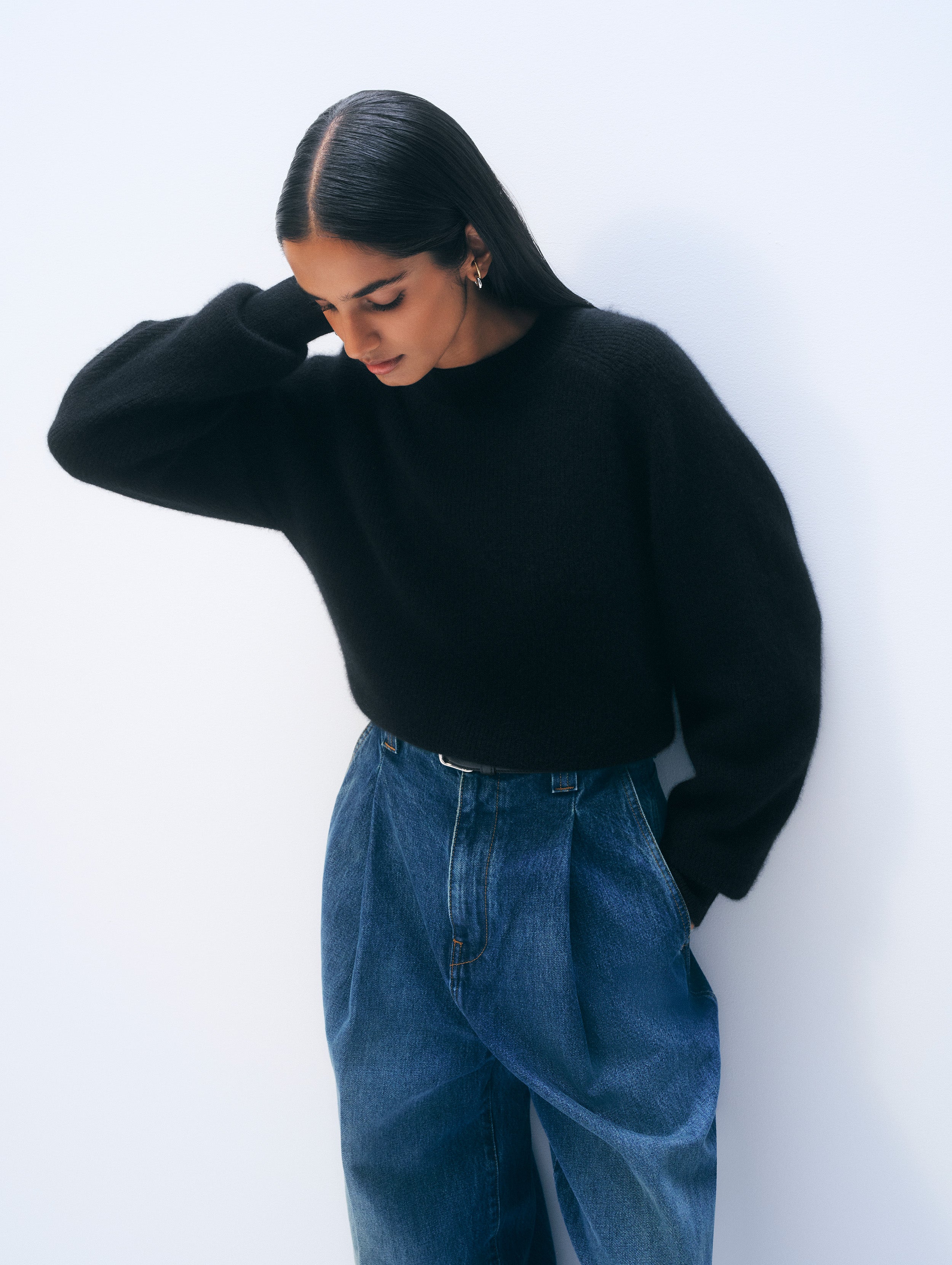 トップス Compact Knit Cashmere Blouson Cashmere Waffle Knit Zip Sweater Jacket | Nomad1942