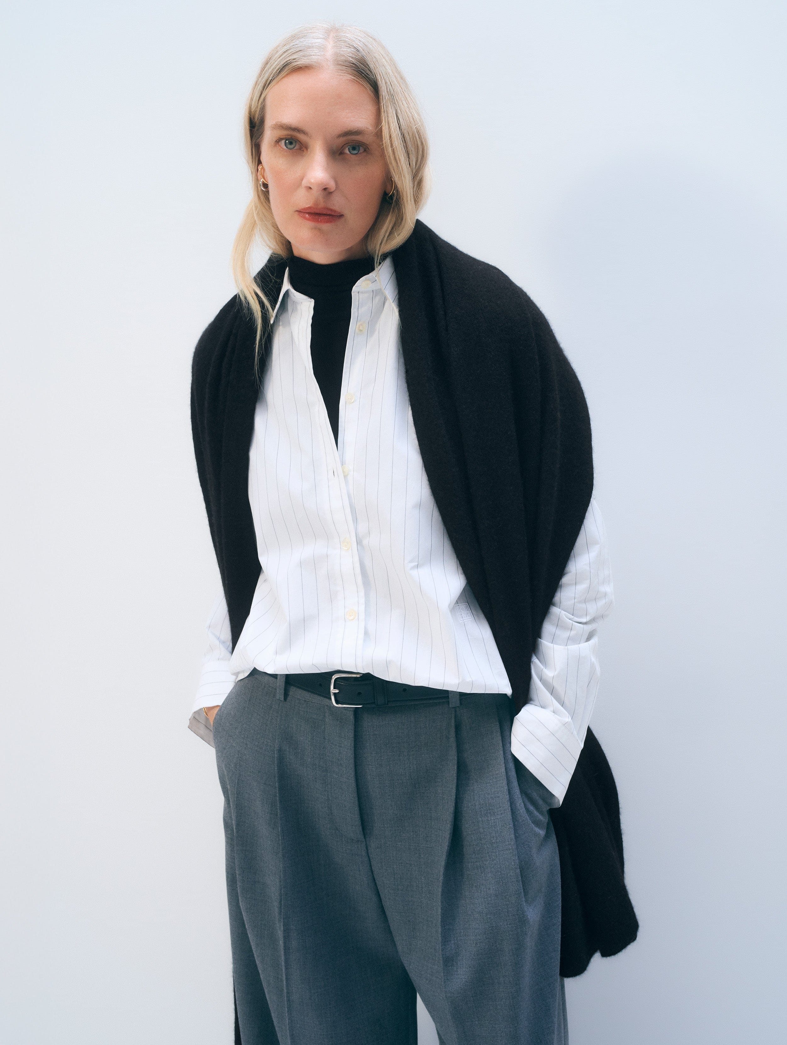 Cashmere Travel Wrap | Black