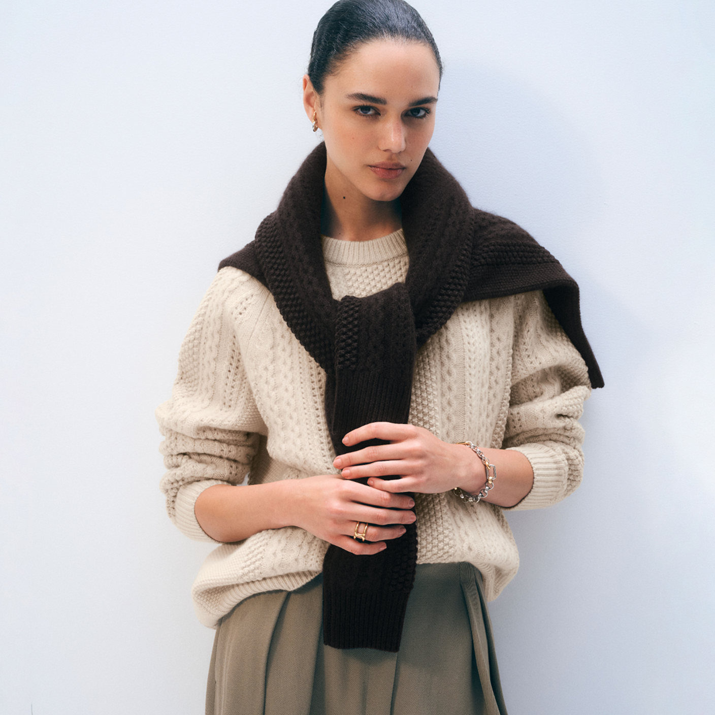 Heirloom-worthy. Spun from pure Mongolian cashmere, our luxe cable is finished with our signature wash for unparalleled softness and warmth.