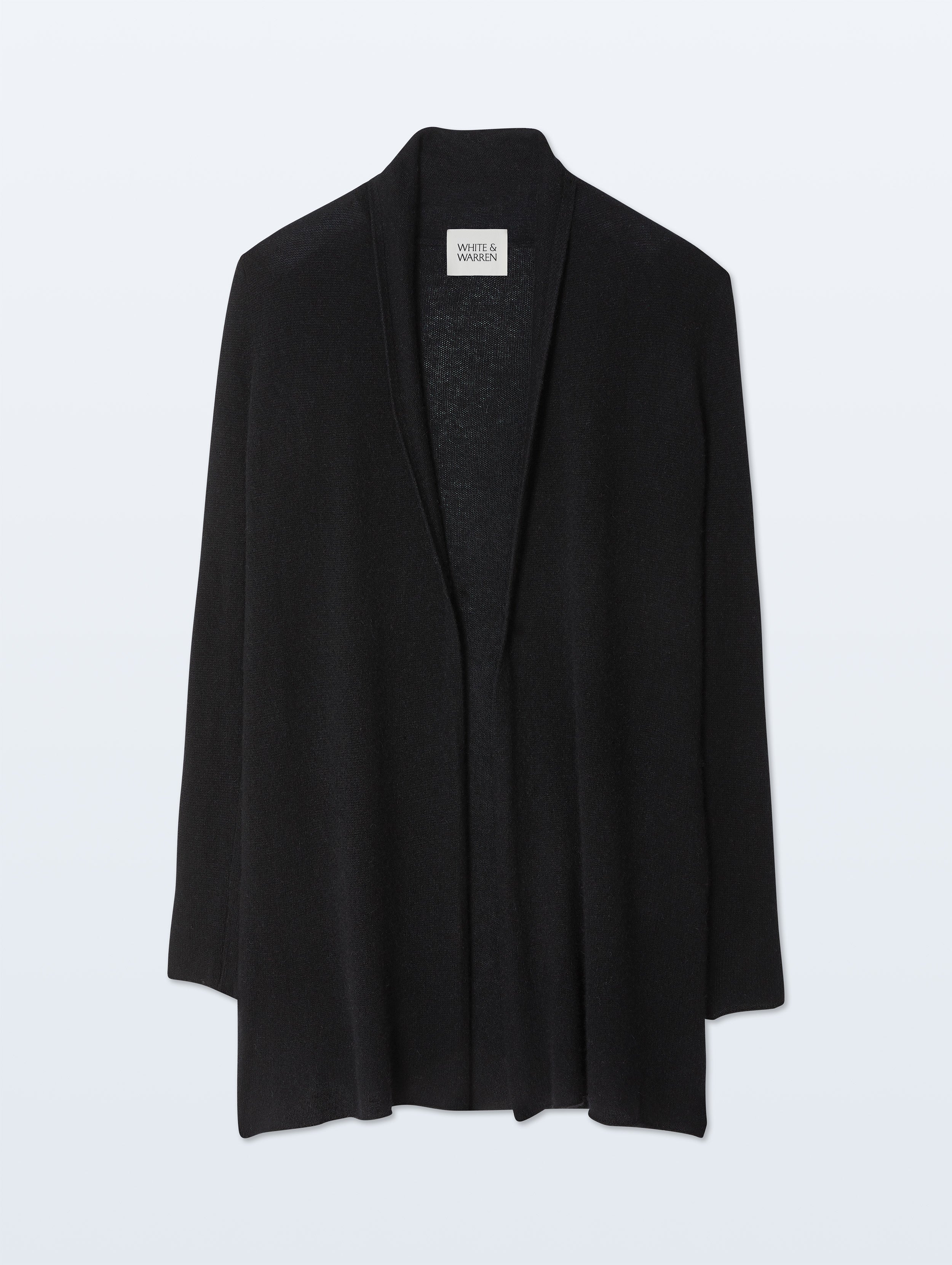 Cashmere Trapeze Cardigan | Black
