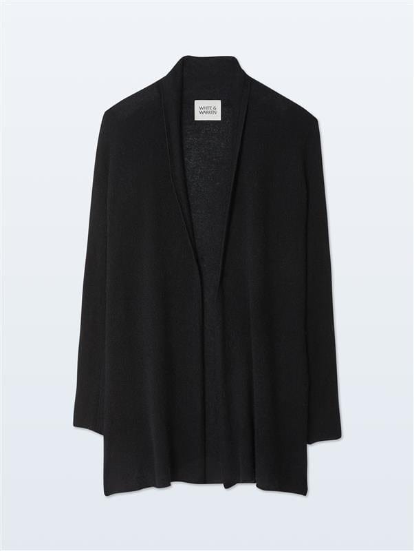 Cashmere Trapeze Cardigan | Black