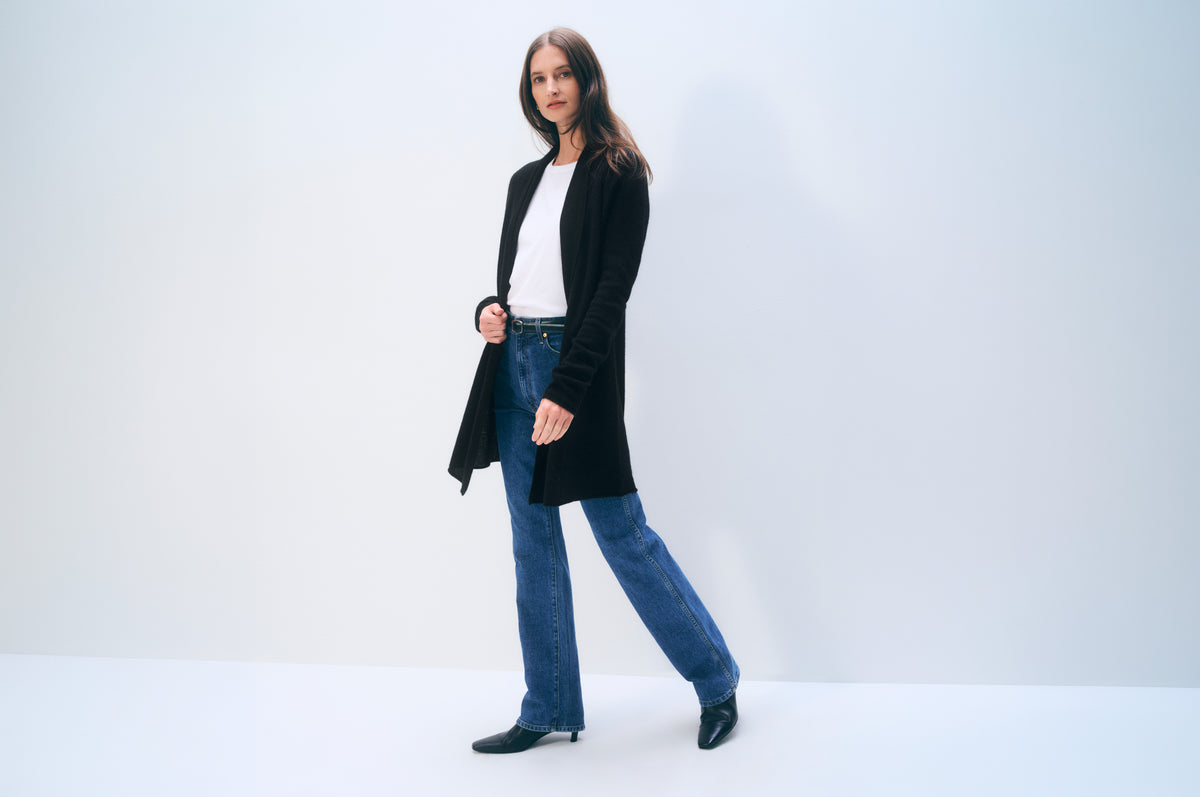 Cashmere Trapeze Cardigan