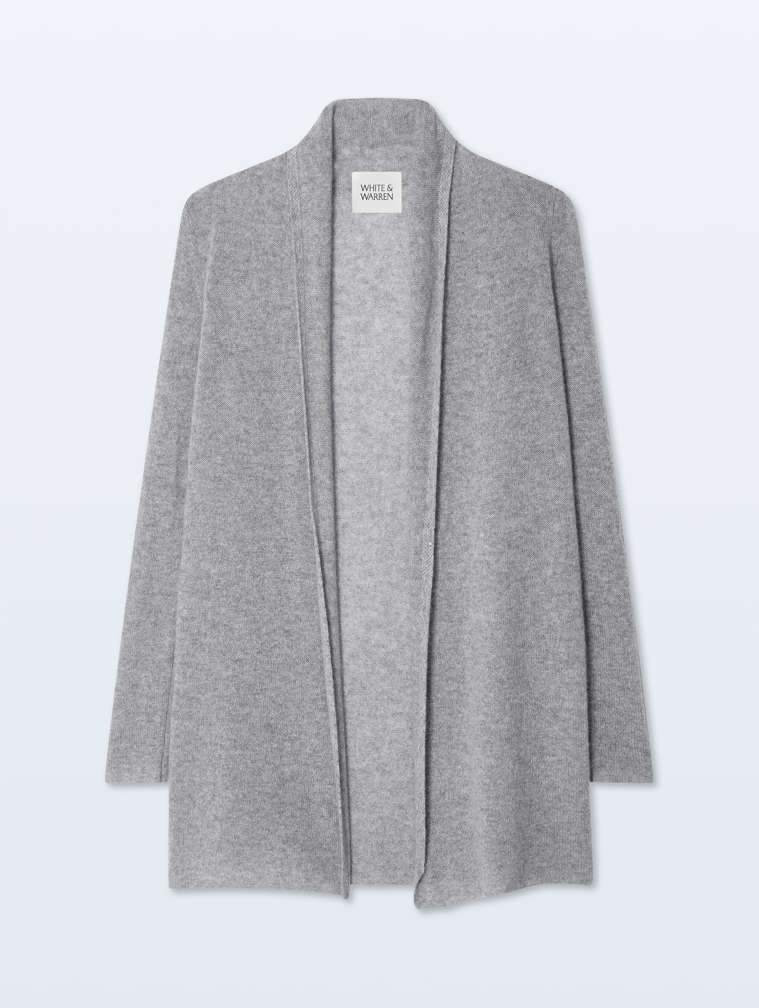 Cashmere Trapeze Cardigan | Grey Heather