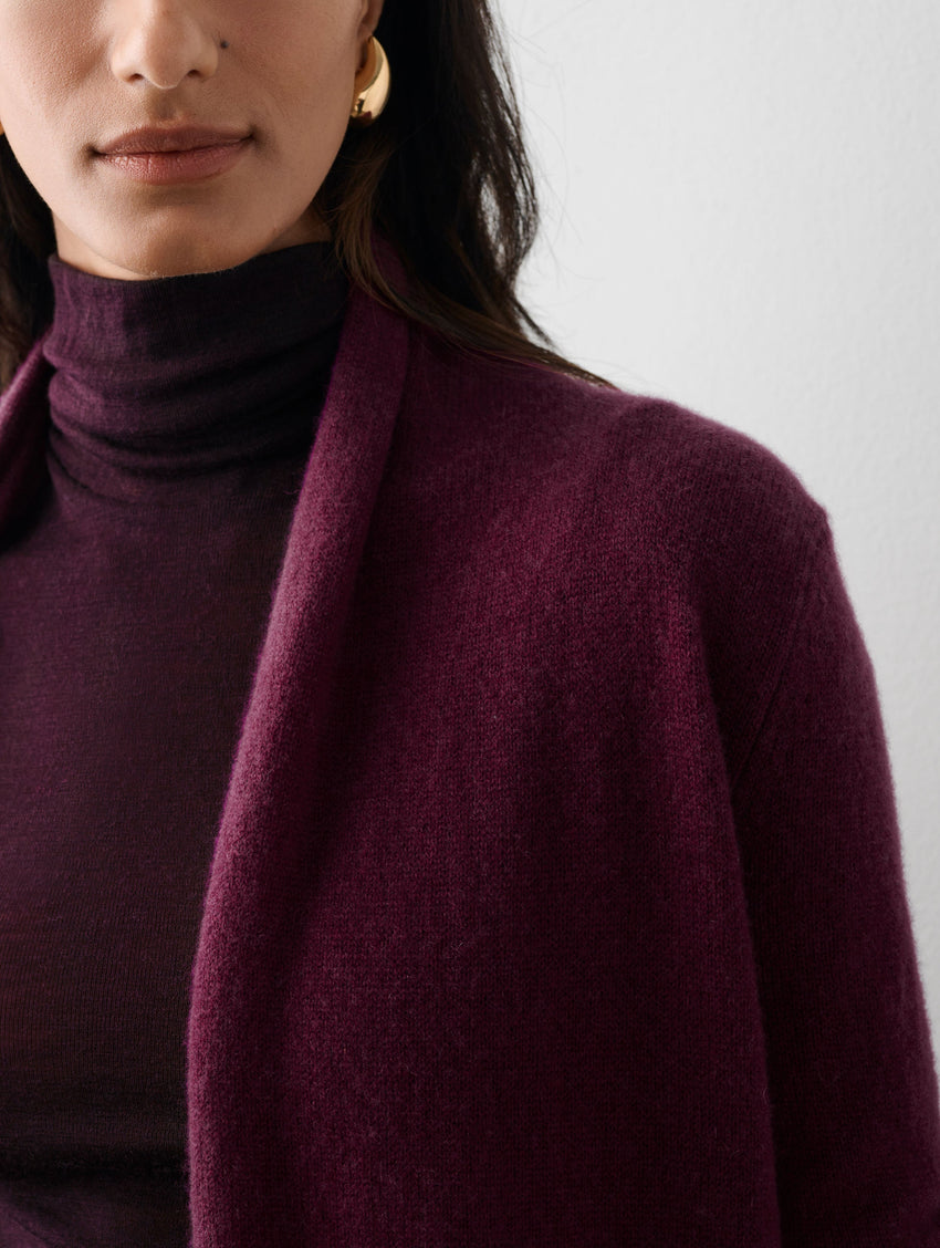 Essential Cashmere Trapeze Cardigan