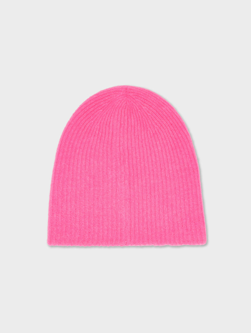 Cashmere Plush Rib Beanie