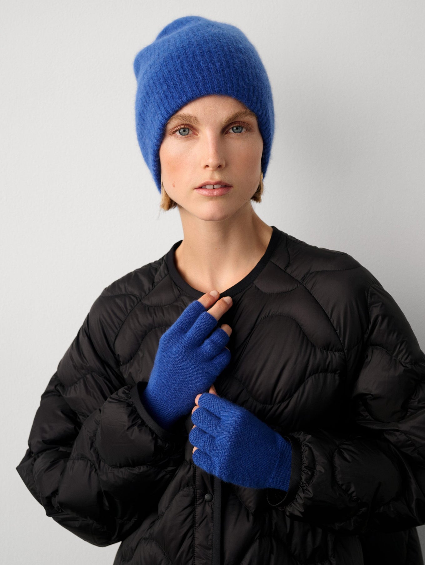 Cashmere Plush Rib Beanie