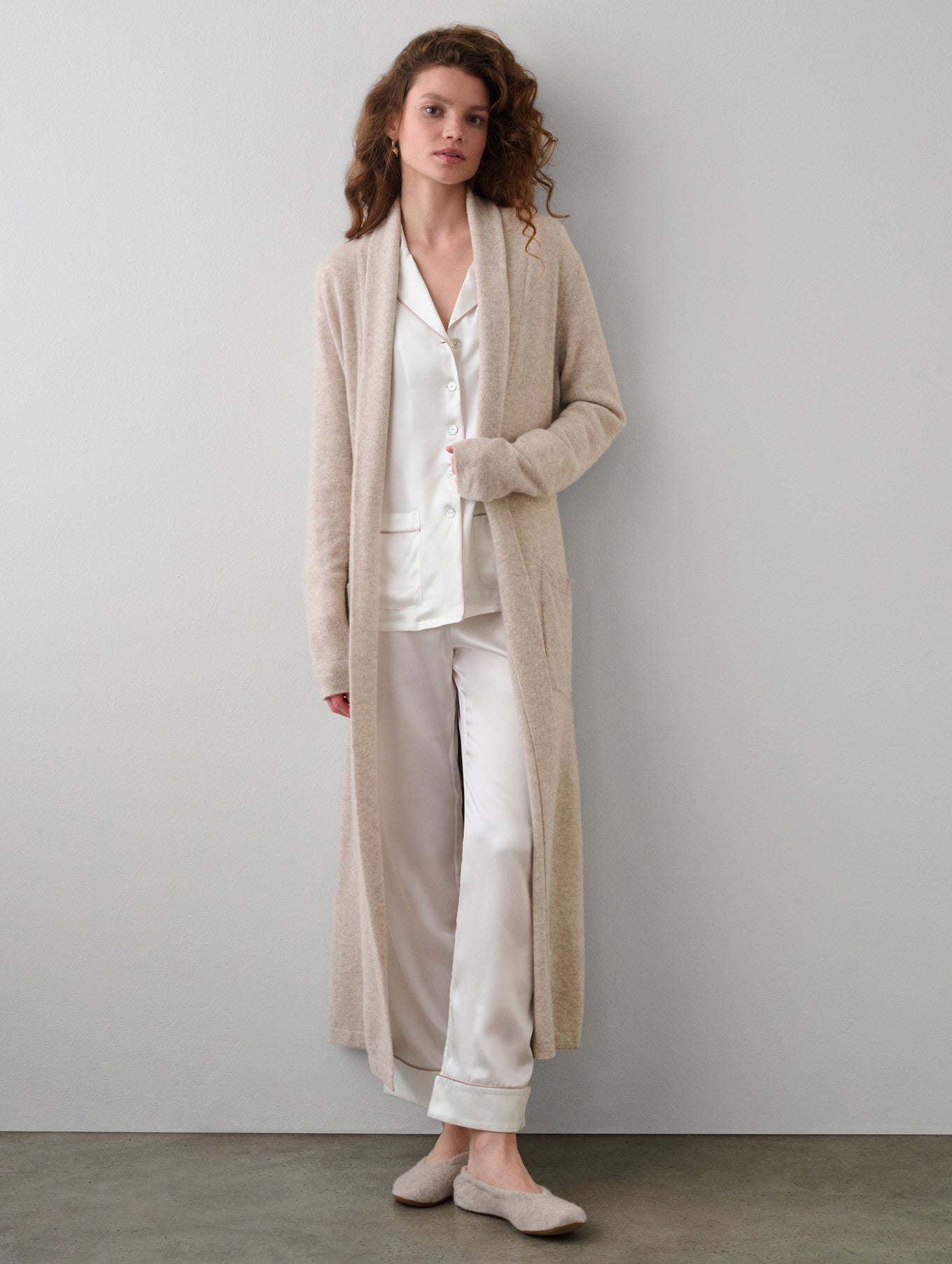 Long Cashmere Robe