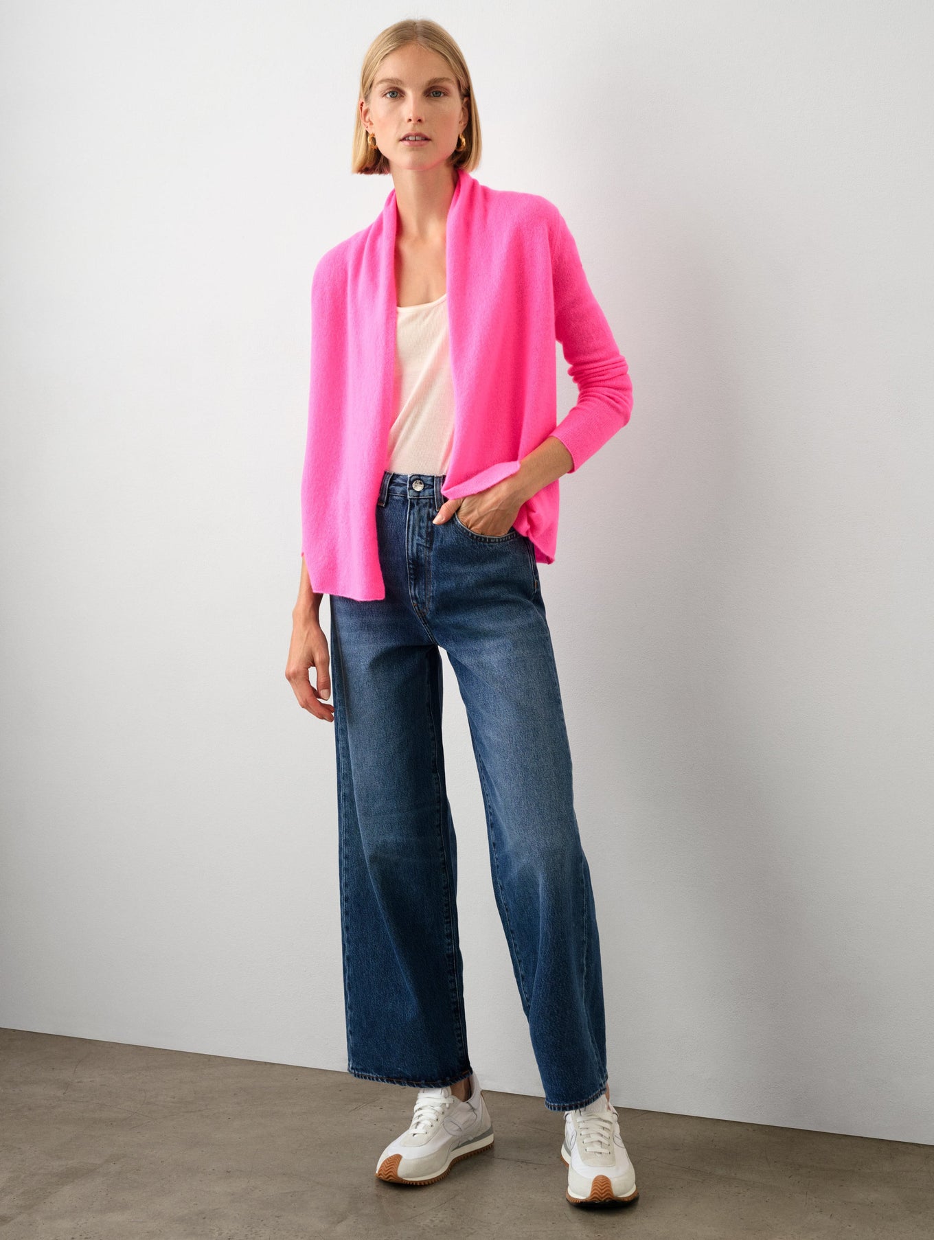 Essential Cashmere Mini Trapeze Cardigan