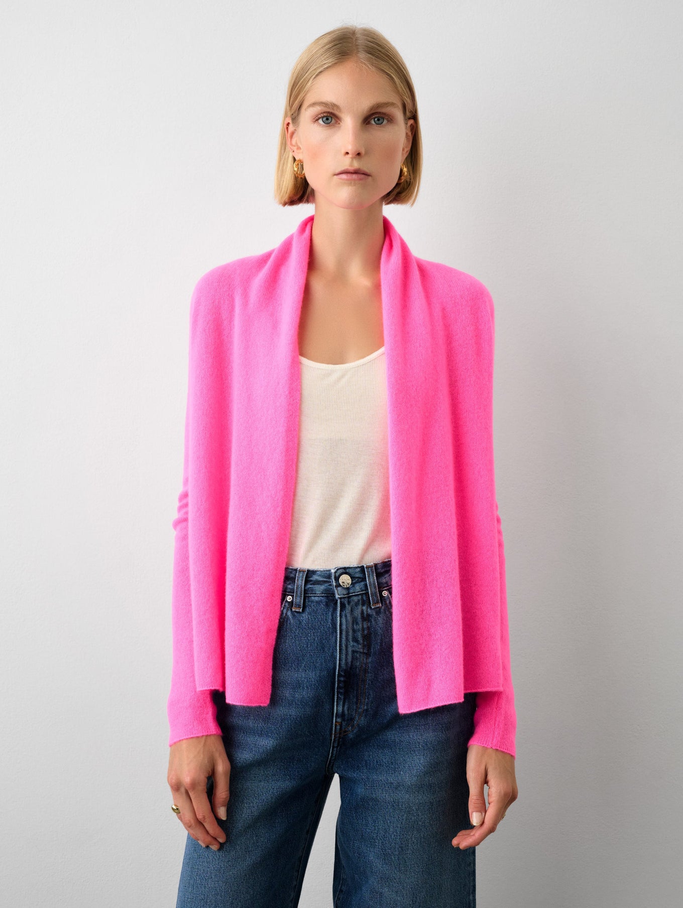 Essential Cashmere Mini Trapeze Cardigan