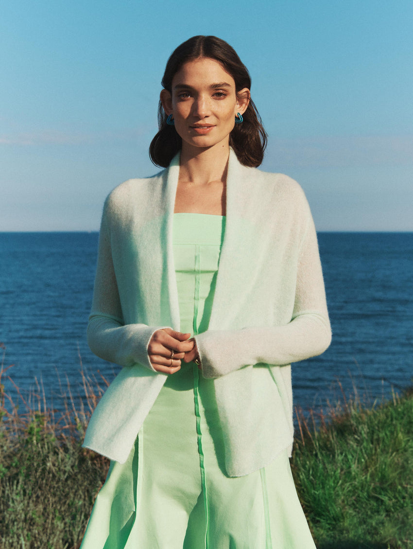 Essential Cashmere Mini Trapeze Cardigan
