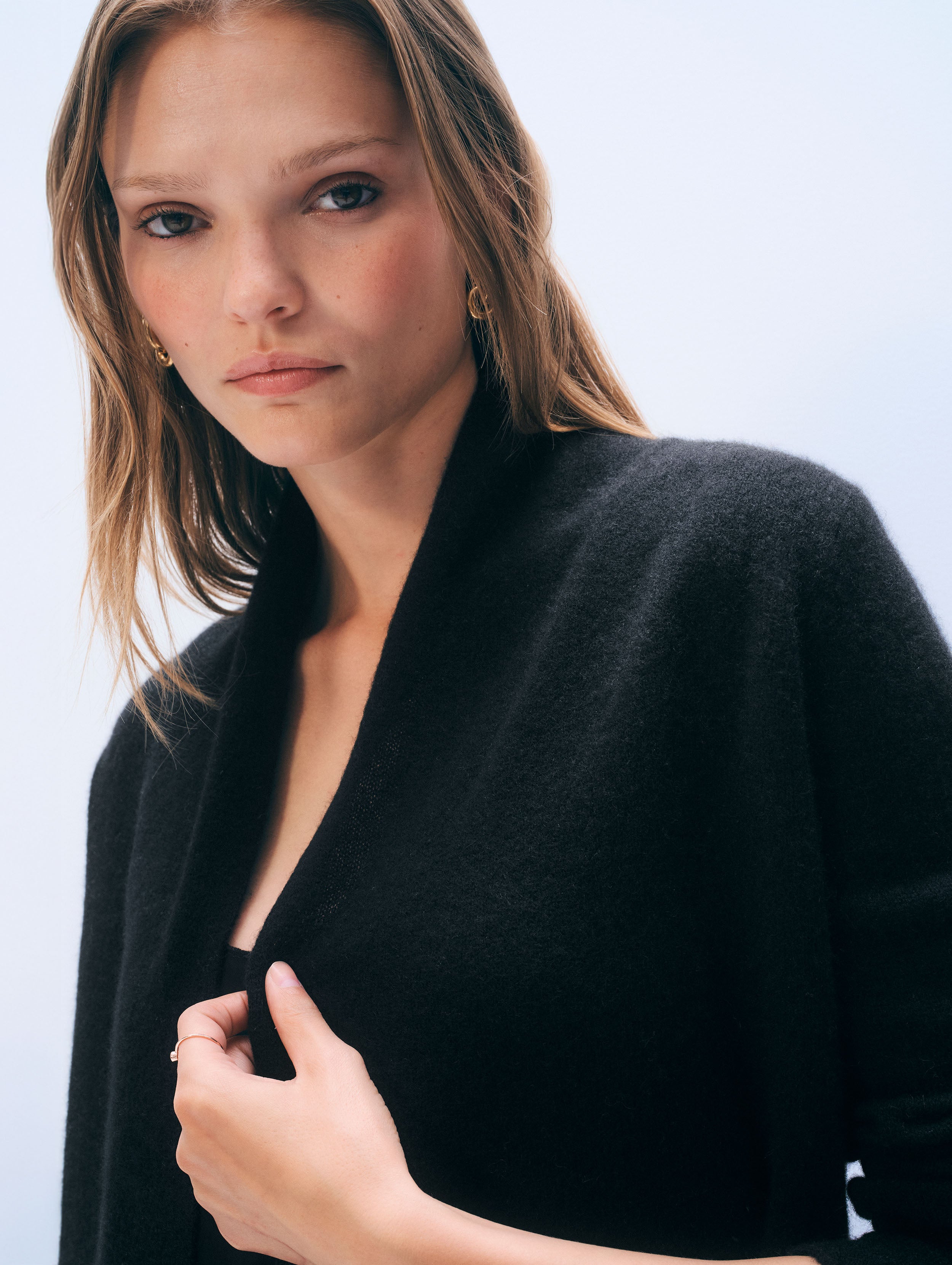 Cashmere Mini Trapeze | Black-