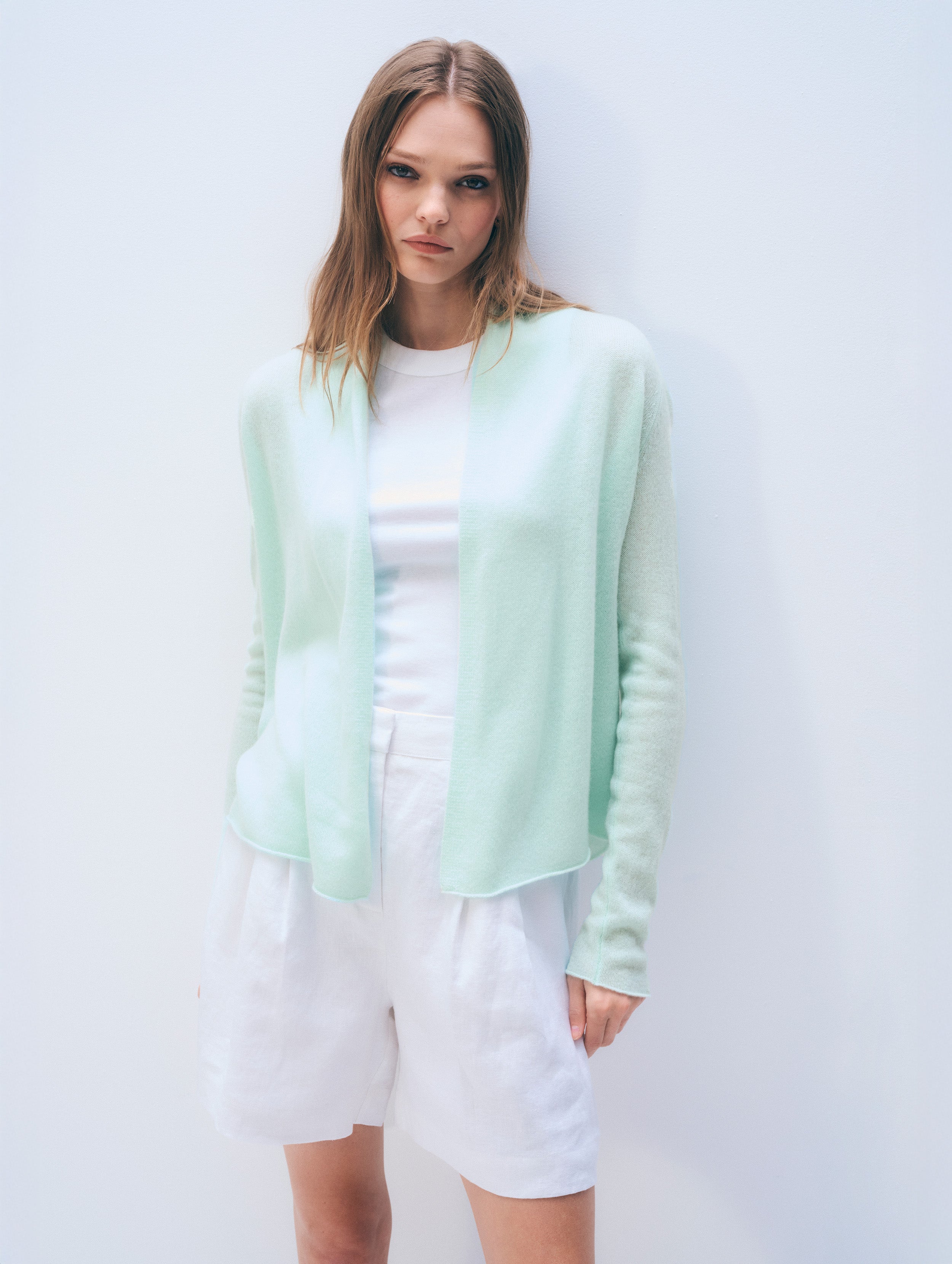 Cashmere Mini Trapeze | Light Aqua