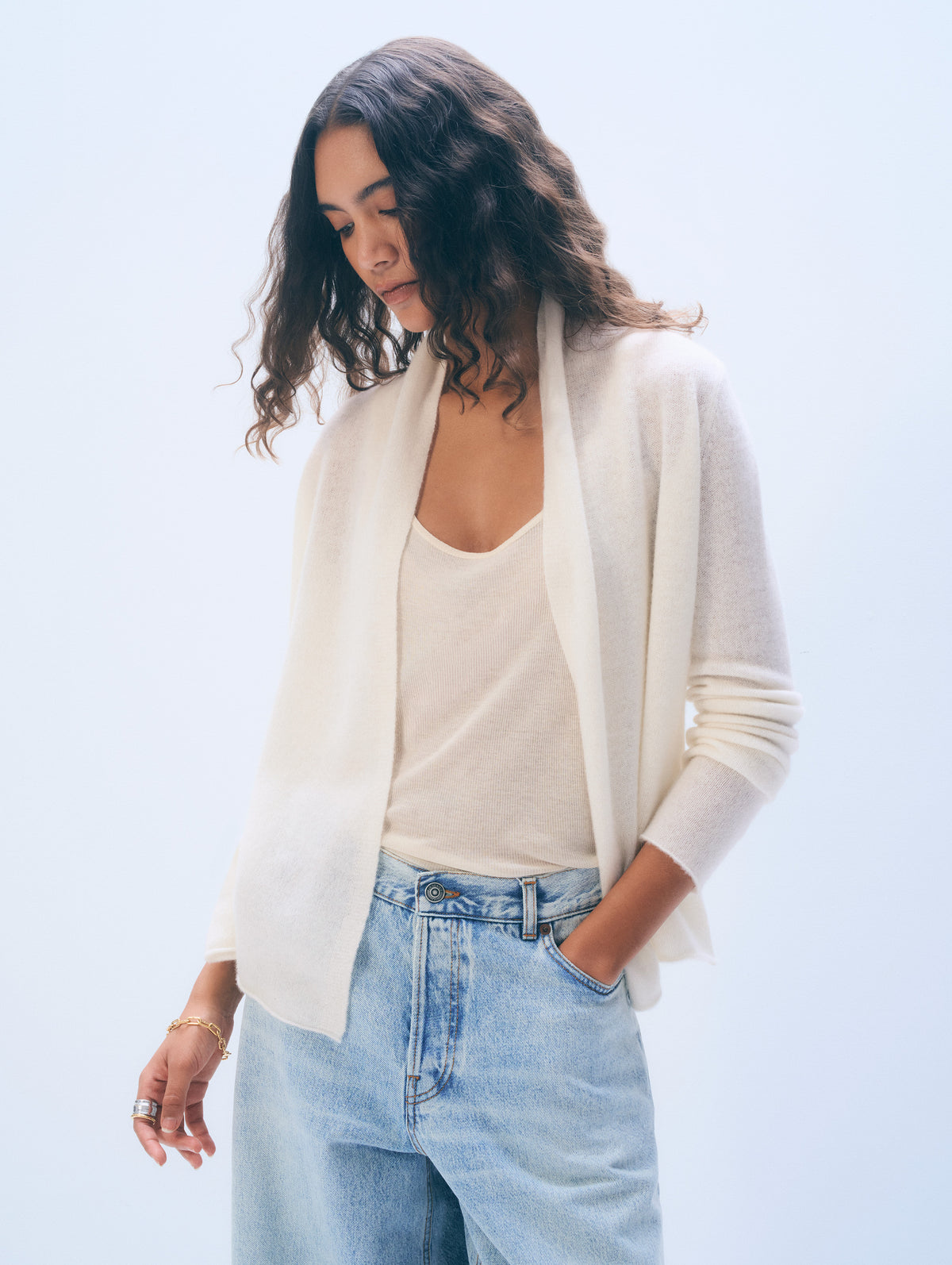 Cashmere Mini Trapeze | Soft White