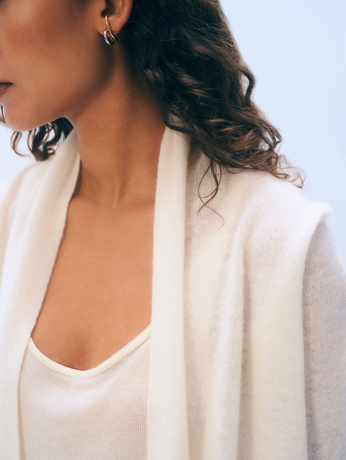 Cashmere Mini Trapeze | Soft White