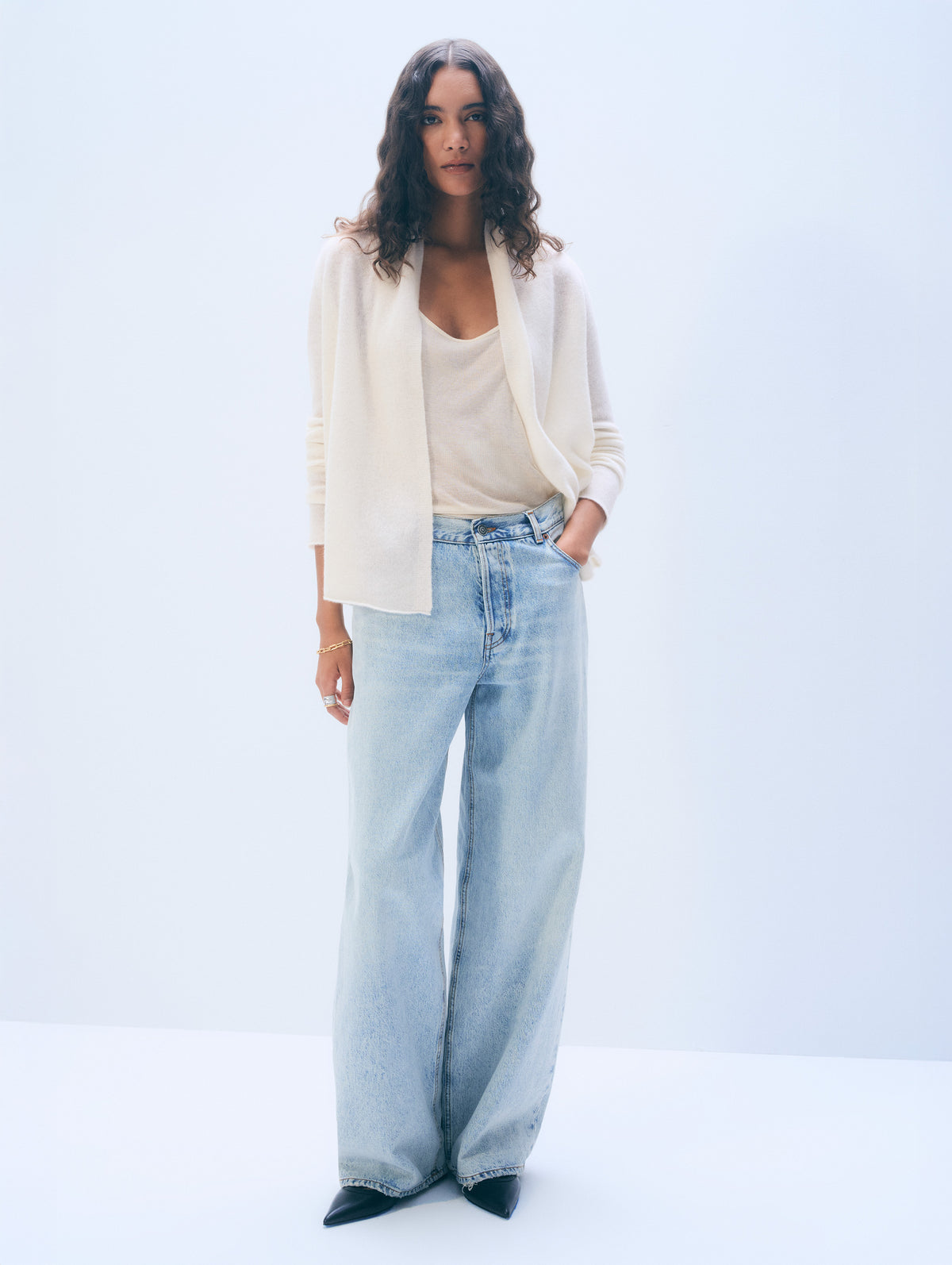 Cashmere Mini Trapeze | Soft White