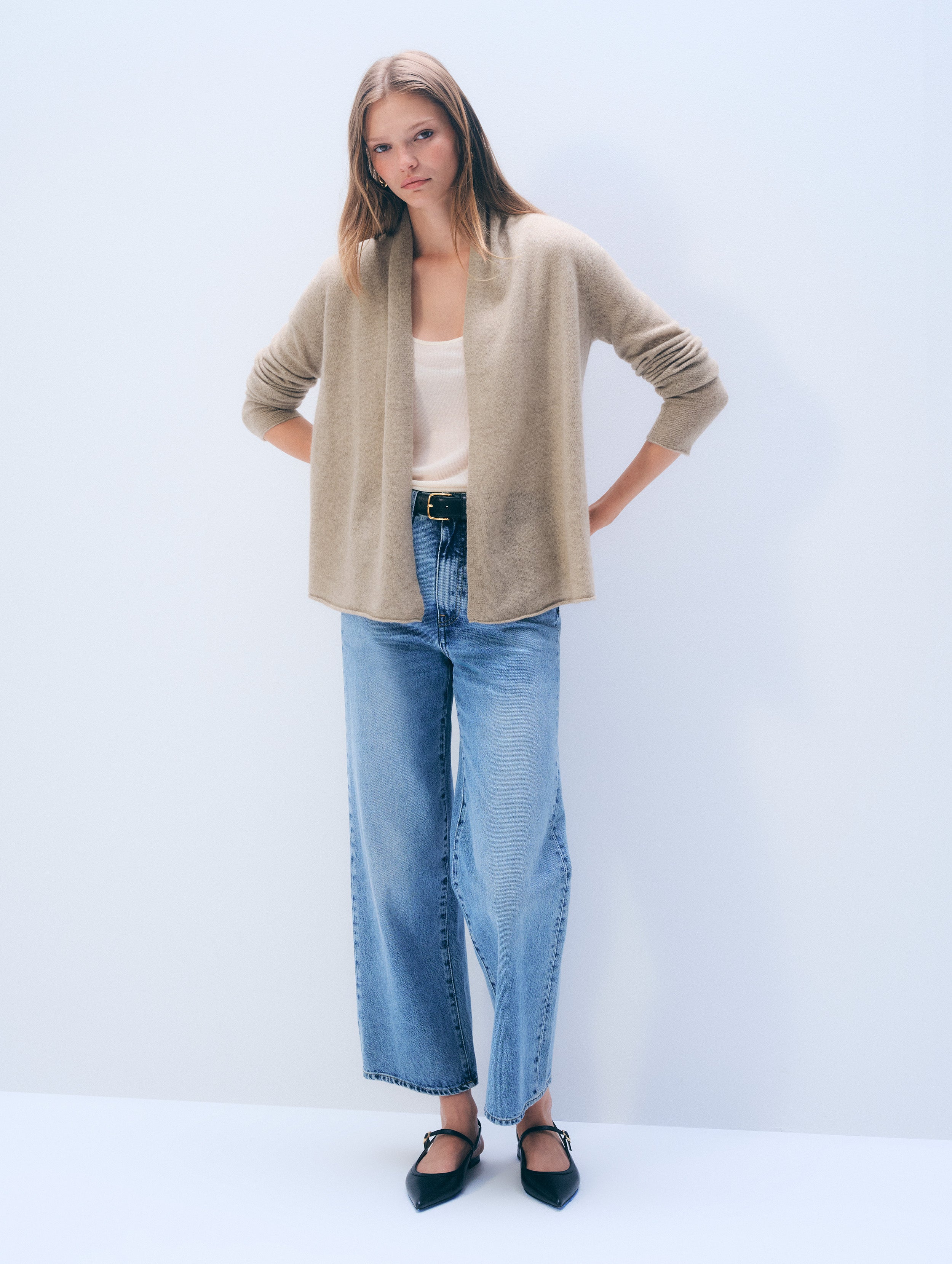 Cashmere Mini Trapeze | Taupe Heather
