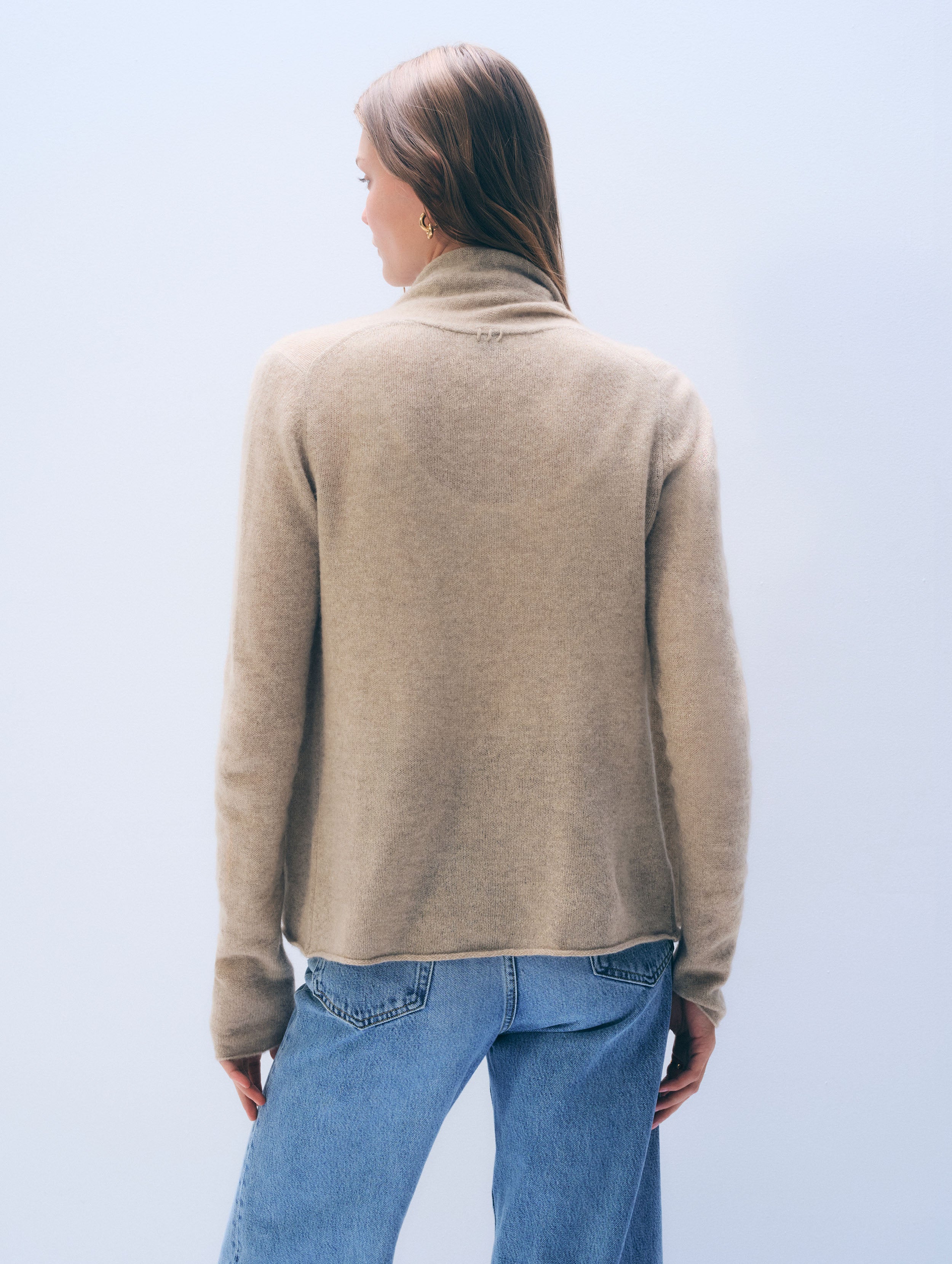 Cashmere Mini Trapeze | Taupe Heather