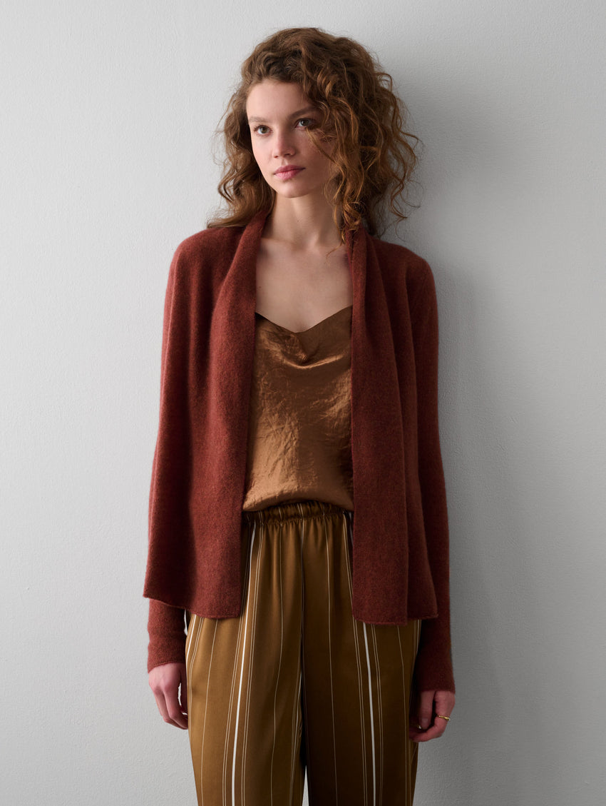 Essential Cashmere Mini Trapeze Cardigan