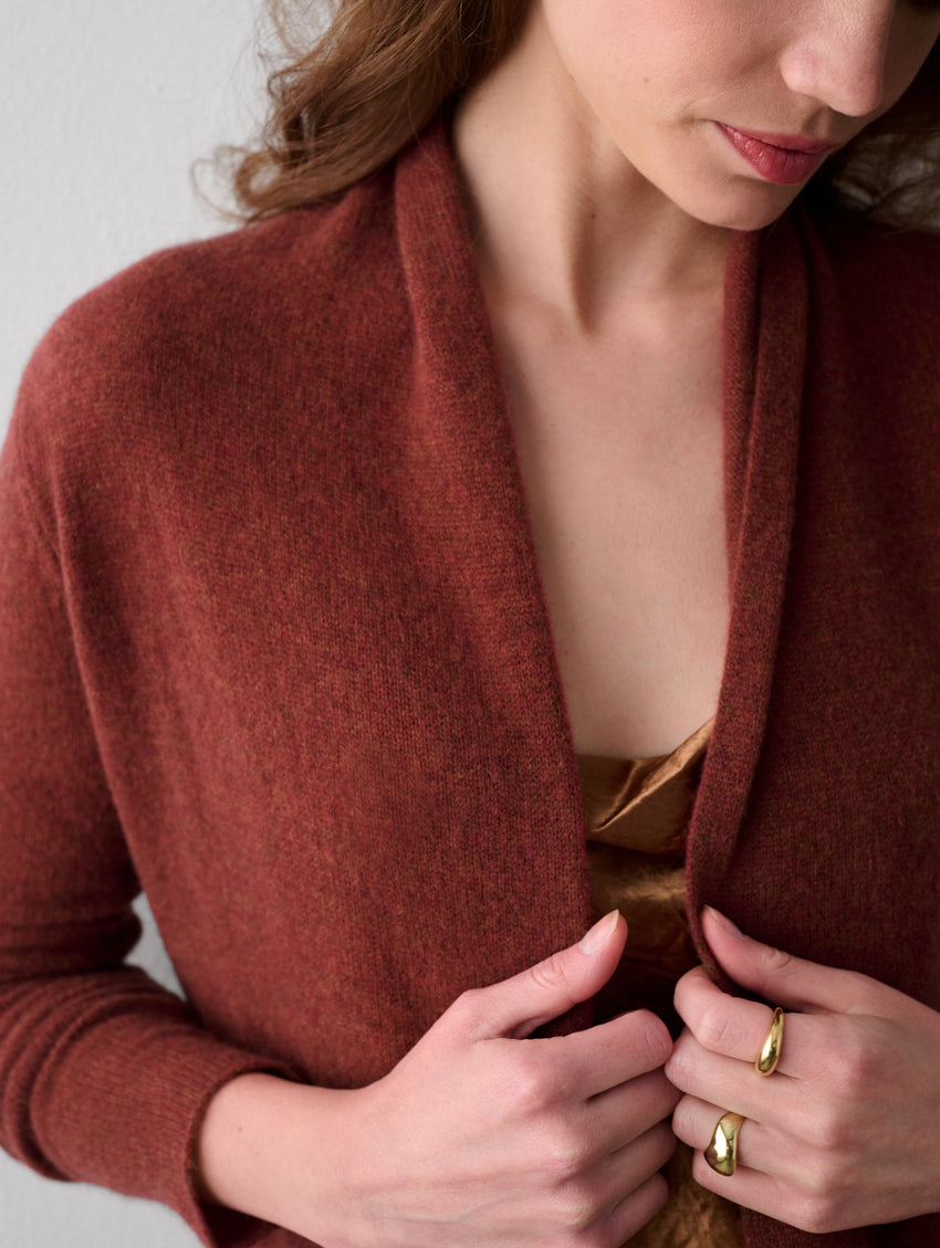 Essential Cashmere Mini Trapeze Cardigan