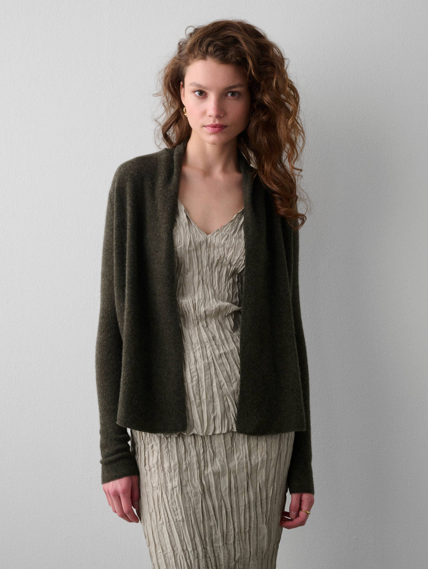Essential Cashmere Mini Trapeze Cardigan