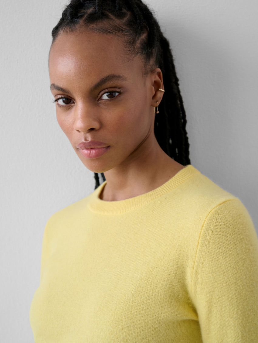 Cashmere Shrunken Crewneck