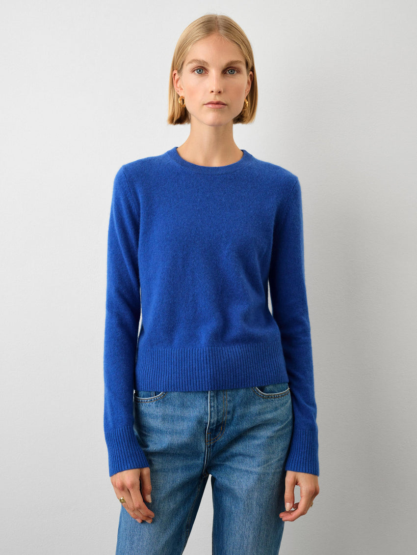 Cashmere Shrunken Crewneck