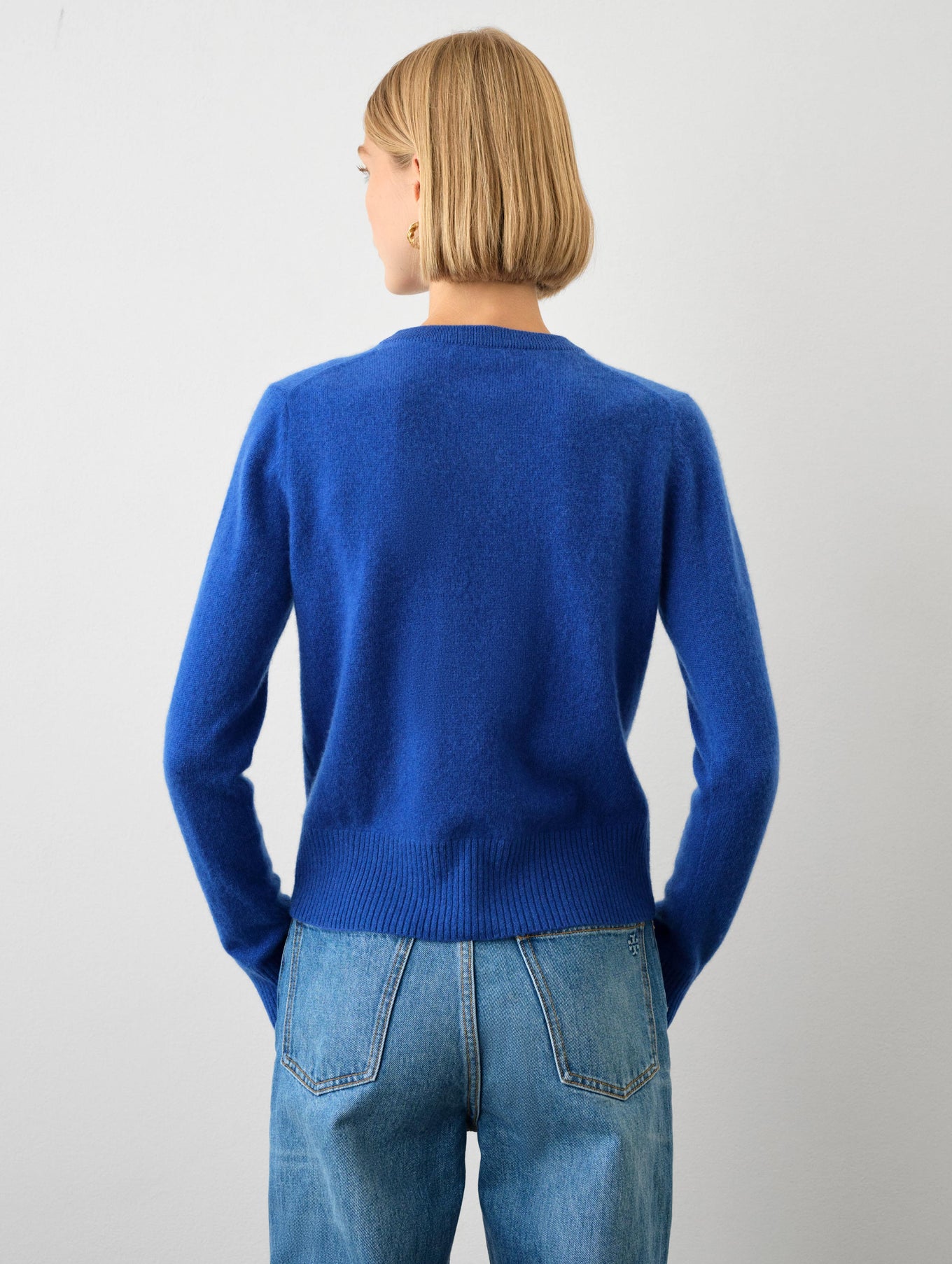 Cashmere Shrunken Crewneck