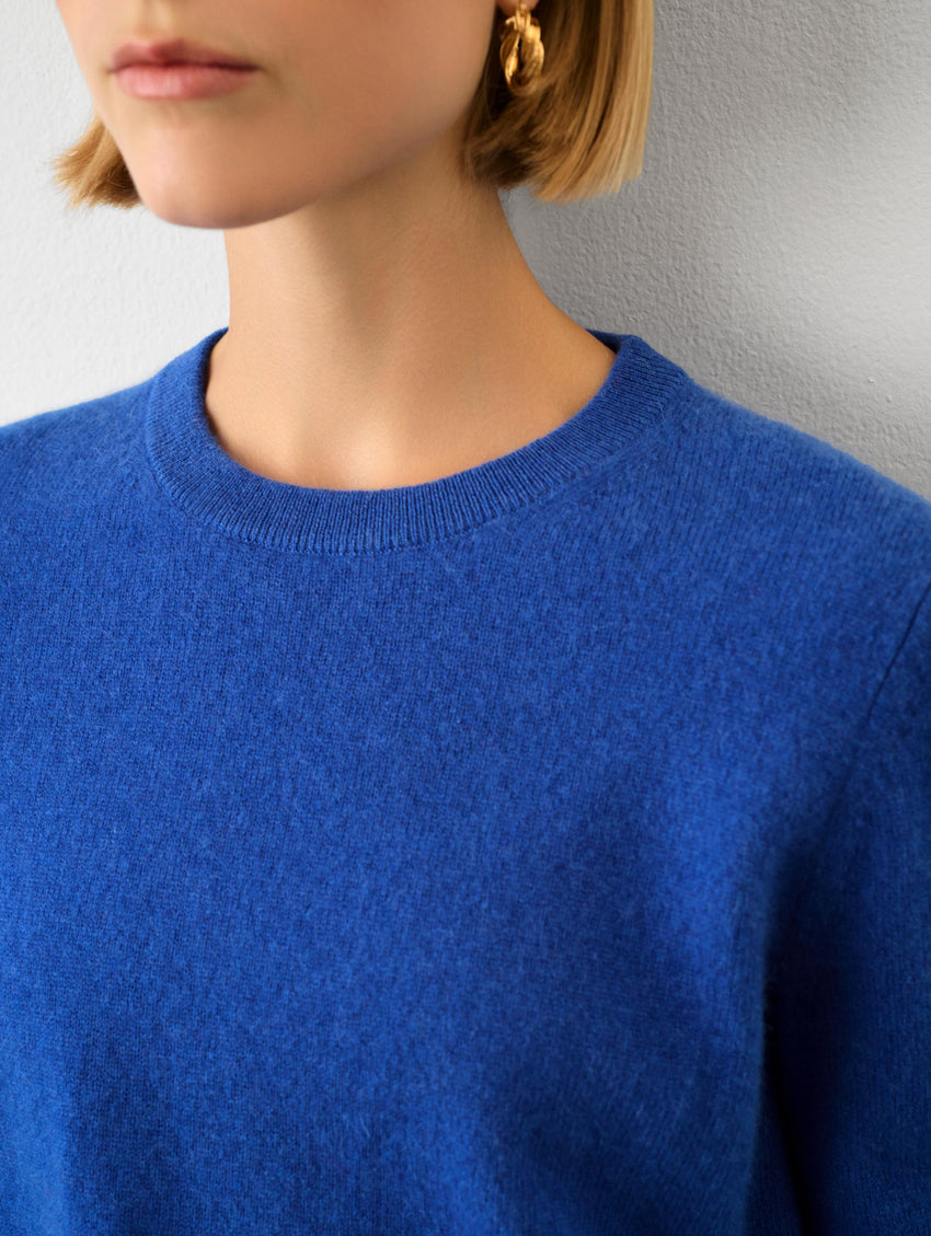 Cashmere Shrunken Crewneck