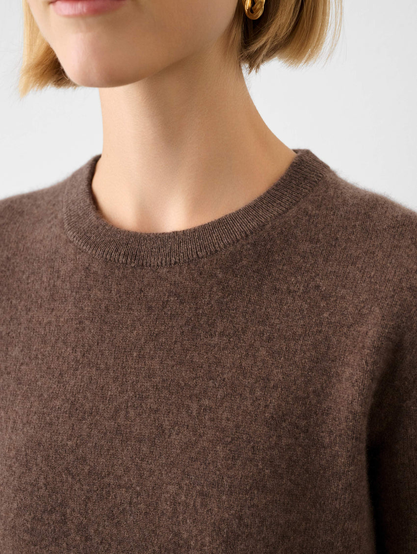 Cashmere Shrunken Crewneck