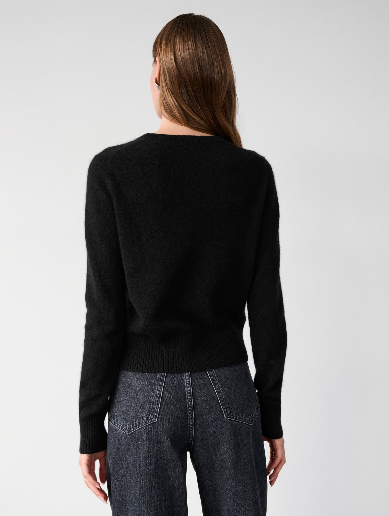 Cashmere Shrunken Crewneck