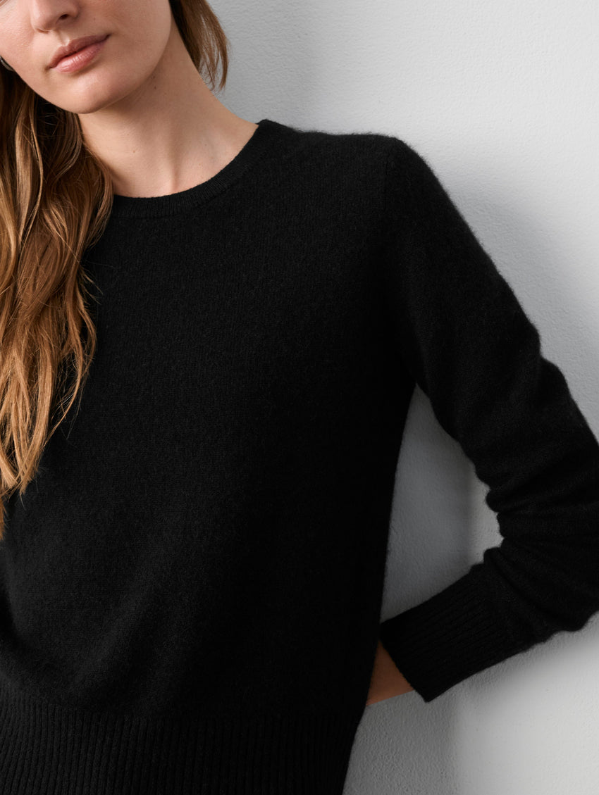 Cashmere Shrunken Crewneck