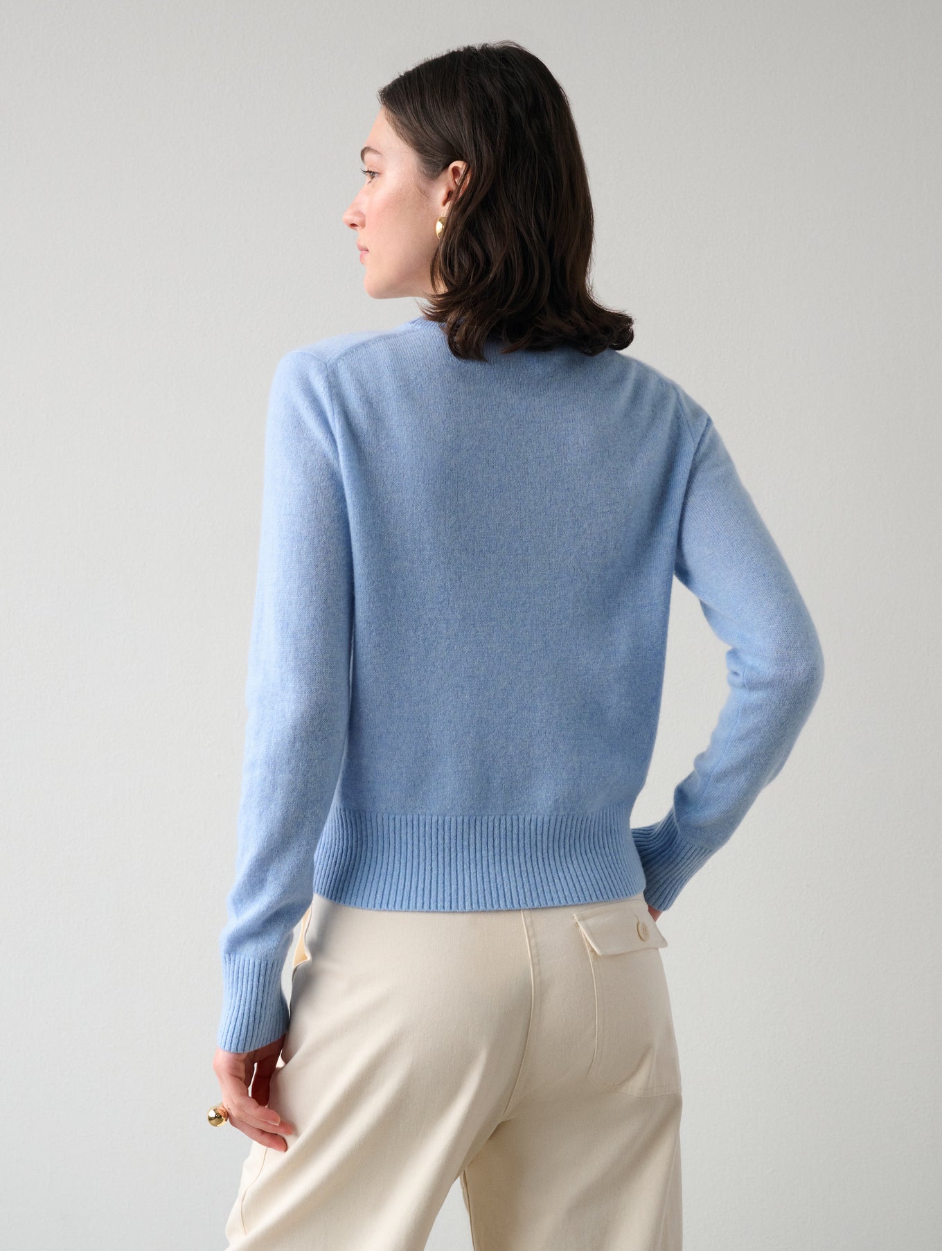 Cashmere Shrunken Crewneck