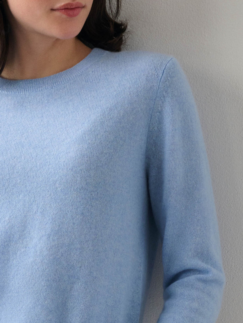 Cashmere Shrunken Crewneck