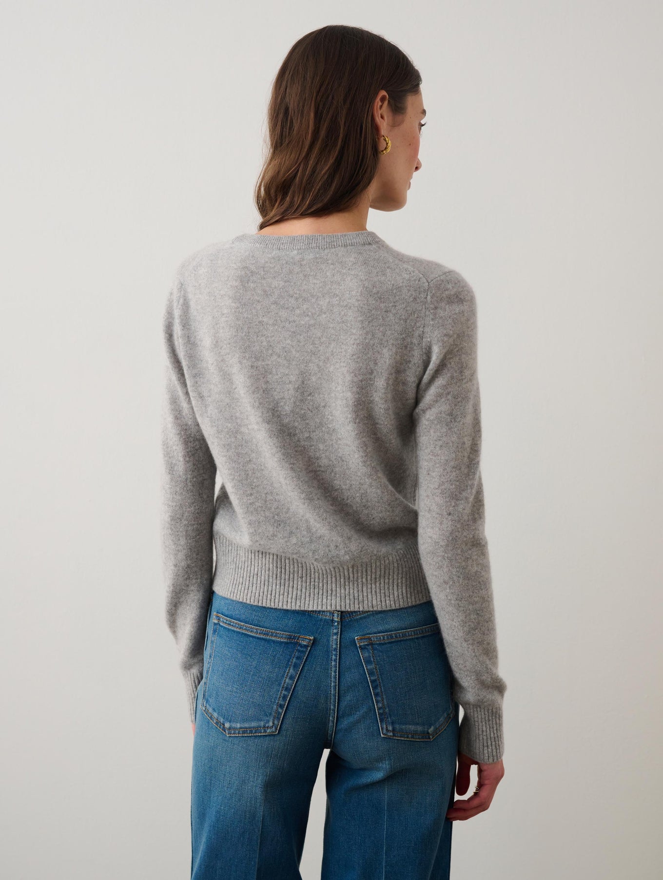 Cashmere Shrunken Crewneck