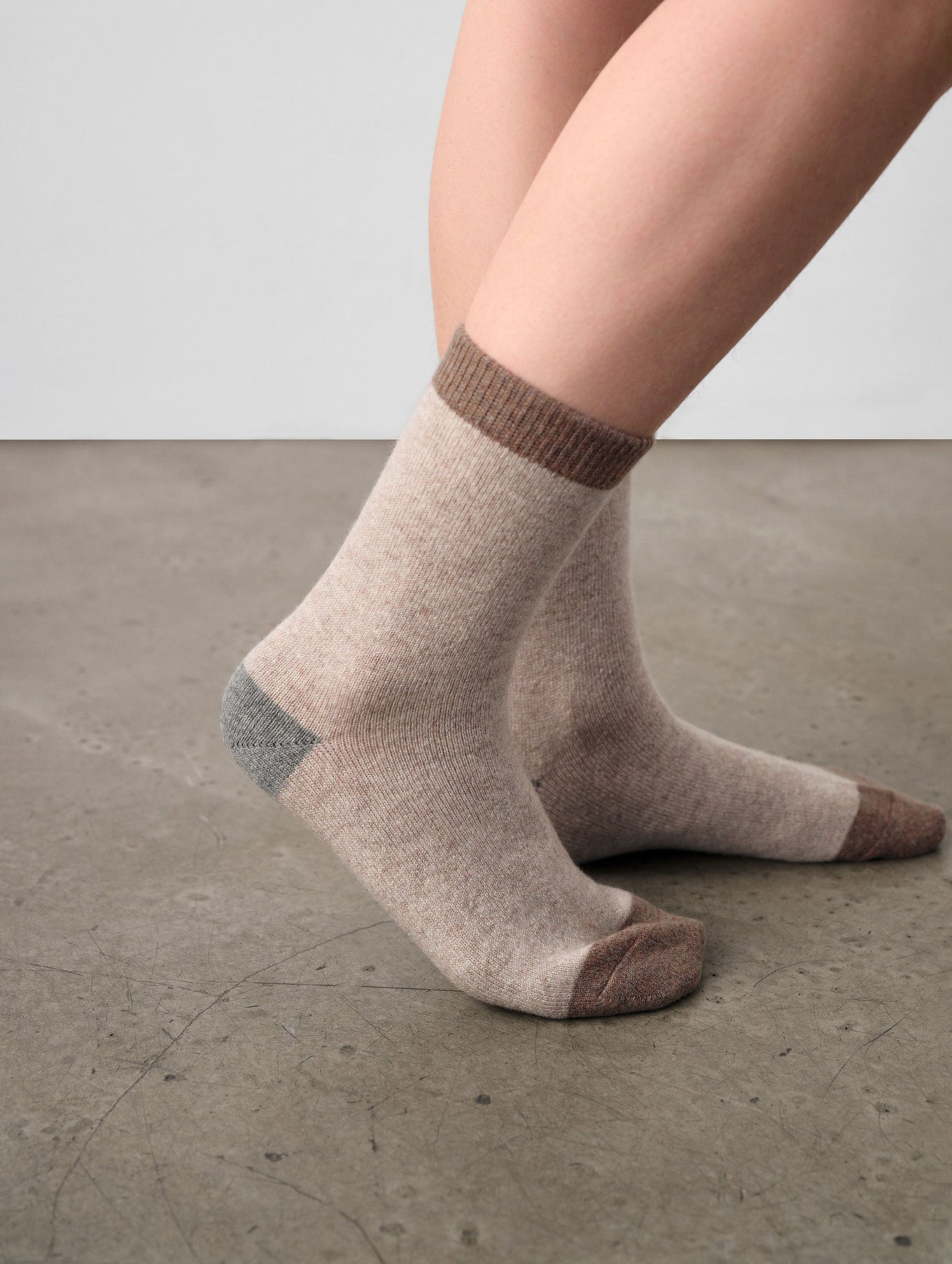 Cashmere Color Block Sock