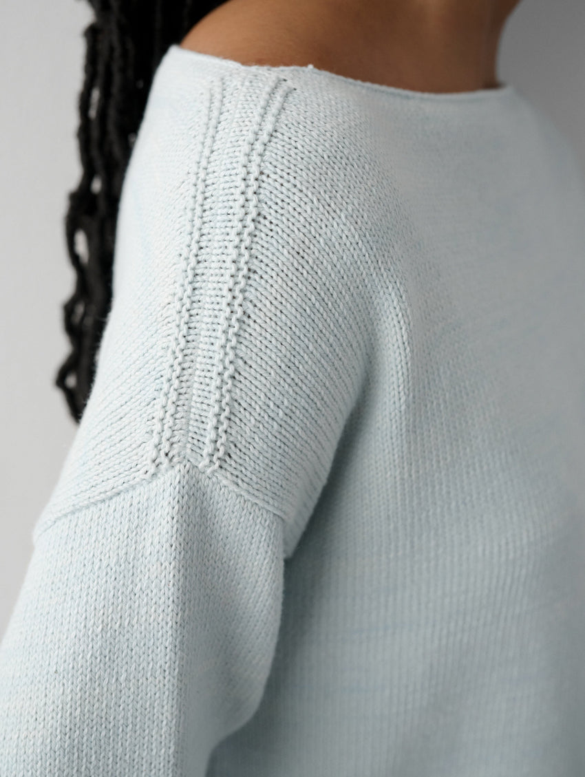 Cotton Boatneck Sweater